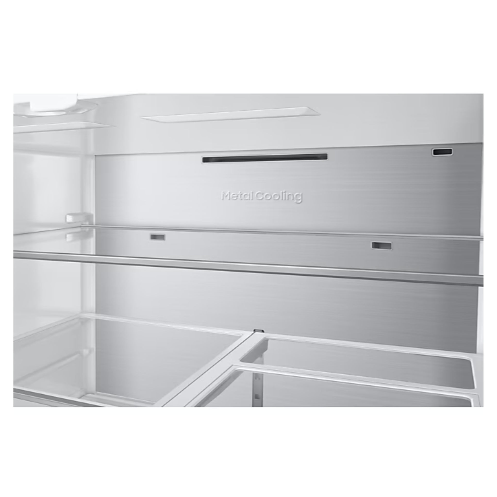 Samsung - 35.75 Inch 23 cu. ft French Door Refrigerator in Stainless - RF90F23BECRAA