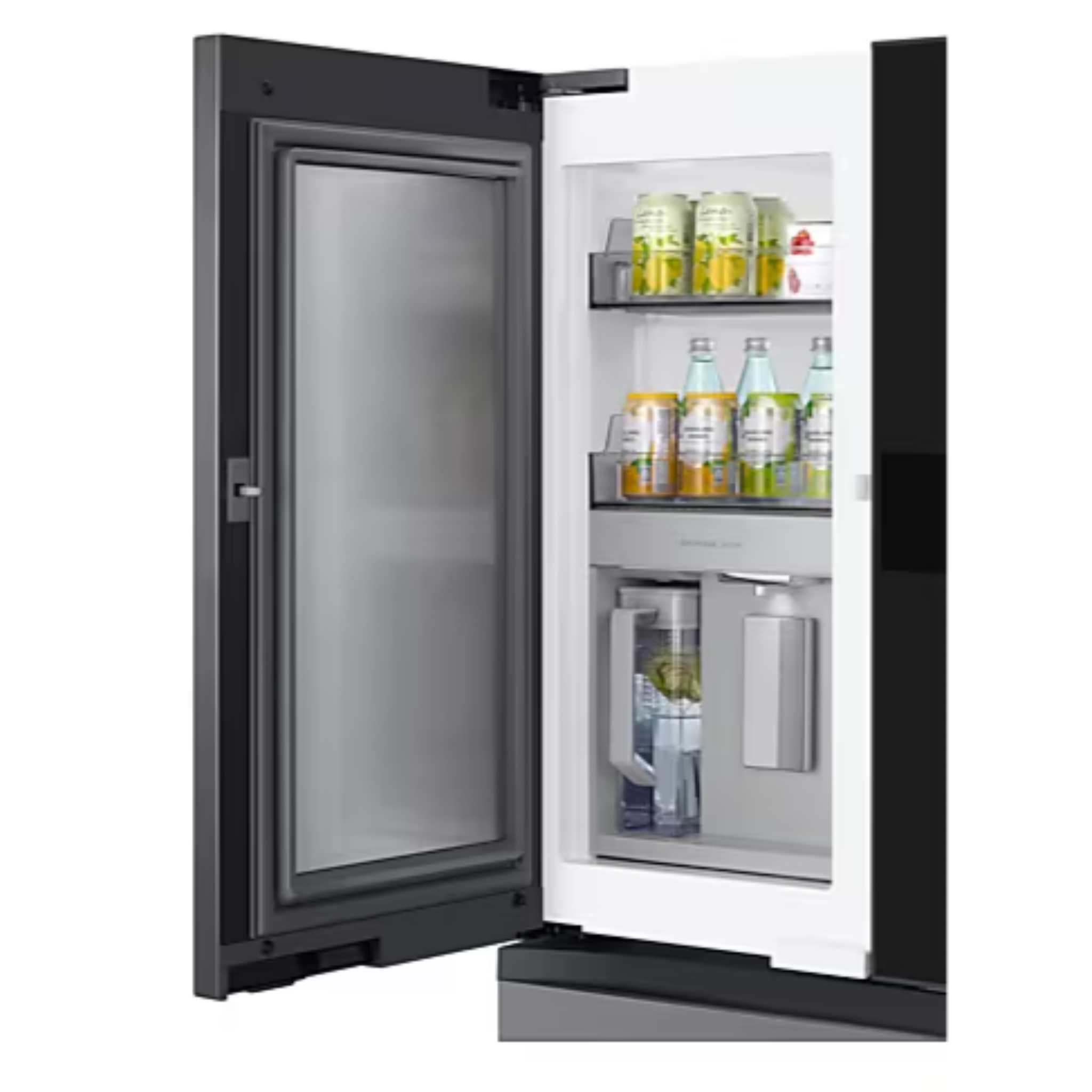 Samsung - 35.75 Inch 23 cu. ft French Door Refrigerator in Stainless - RF90F23BECRAA