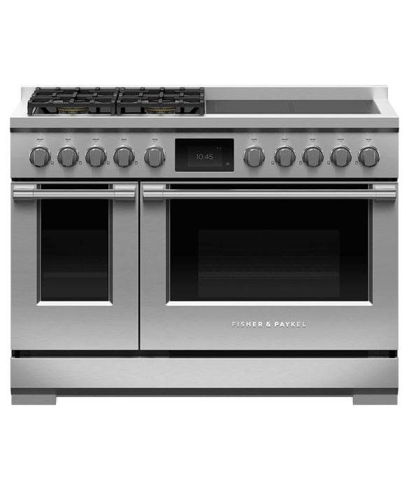 Fisher Paykel - 36.75 Inch Dual Fuel Range in Stainless (Premium Floor Model) - RHV3-484-N