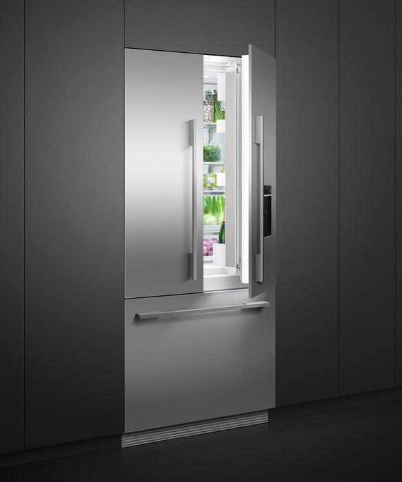 Fisher Paykel - 32 Inch 14.7 cu. ft Built In / Integrated French Door Refrigerator in Stainless - RS32A72U1