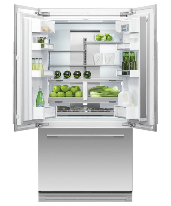 Fisher & Paykel - 36 Inch 16.8 cu. ft French Door Refrigerator in Panel Ready (Open Box) - RS36A72J1 N