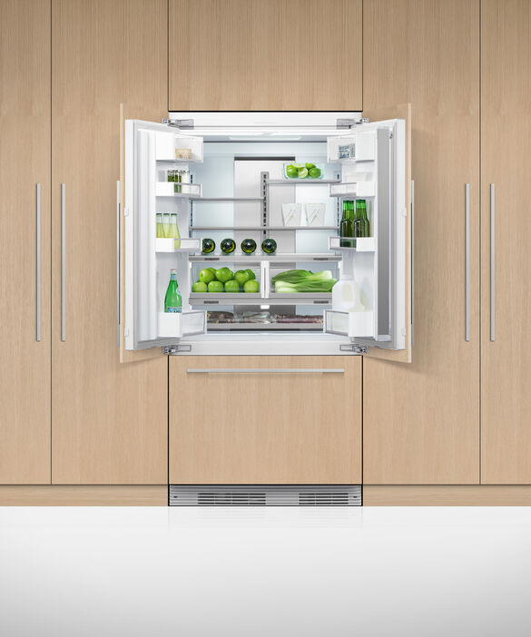 Fisher & Paykel - 36 Inch 16.8 cu. ft French Door Refrigerator in Panel Ready (Open Box) - RS36A72J1 N