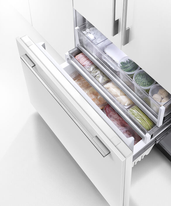 Fisher & Paykel - 36 Inch 16.8 cu. ft French Door Refrigerator in Panel Ready (Open Box) - RS36A72J1 N