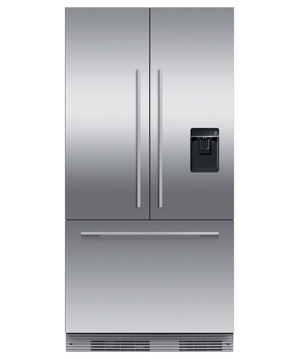 Fisher Paykel - 36 Inch 16.8 cu. ft Built In / Integrated French Door Refrigerator in Stainless - RS36A72U1 N