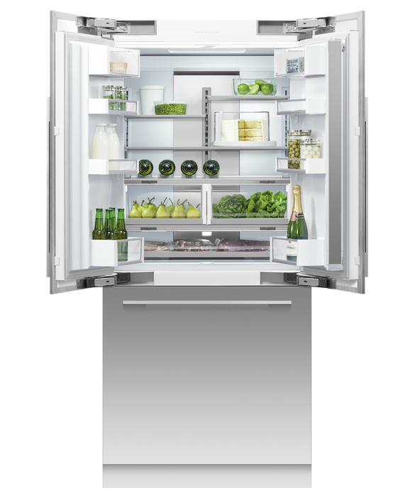 Fisher & Paykel - 36 Inch 16.8 cu. ft French Door Refrigerator in Stainless - RS36A80U1