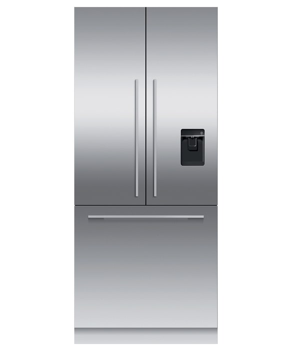 Fisher Paykel - 36 Inch 16.8 cu. ft Built In / Integrated French Door Refrigerator in Stainless - RS36A80U1 N