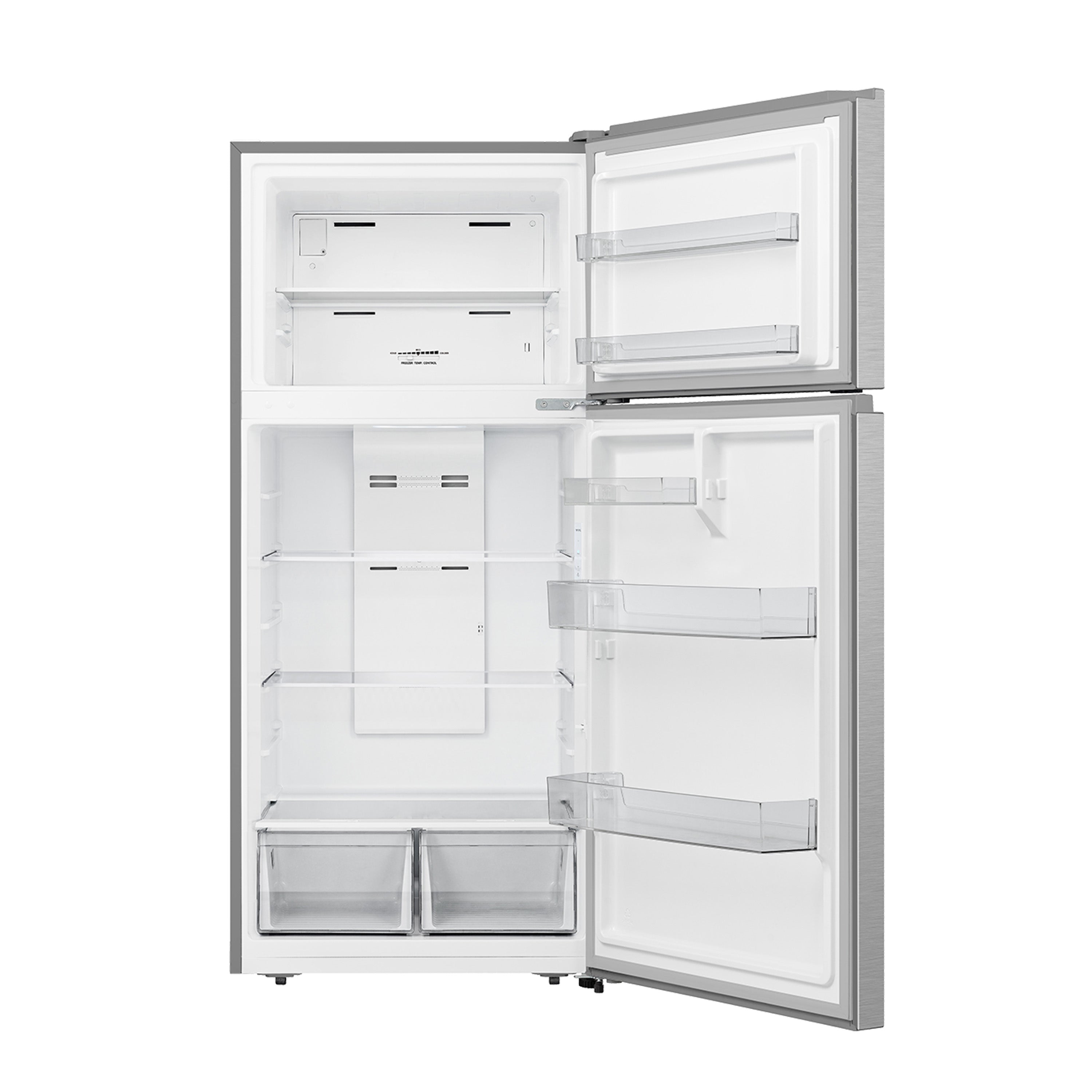 Hisense - 29.7 Inch 18 cu. ft Top Mount Refrigerator in Silver - RT18A2FSD