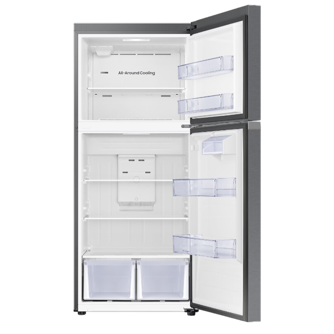 Samsung - 29 Inch 17.5 cu. ft Top Mount Refrigerator in Stainless - RT18DG6500SRAC