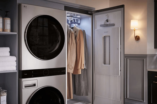 LG - 5 Hangers + 1 Pants Hanger Styler in Silver - S5MSB