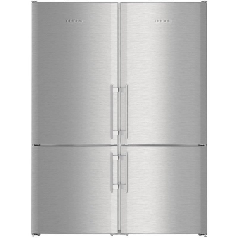 Liebherr - 58.375 Inch 24.6 cu. ft Side by Side Refrigerator in Stainless - SBS32S2