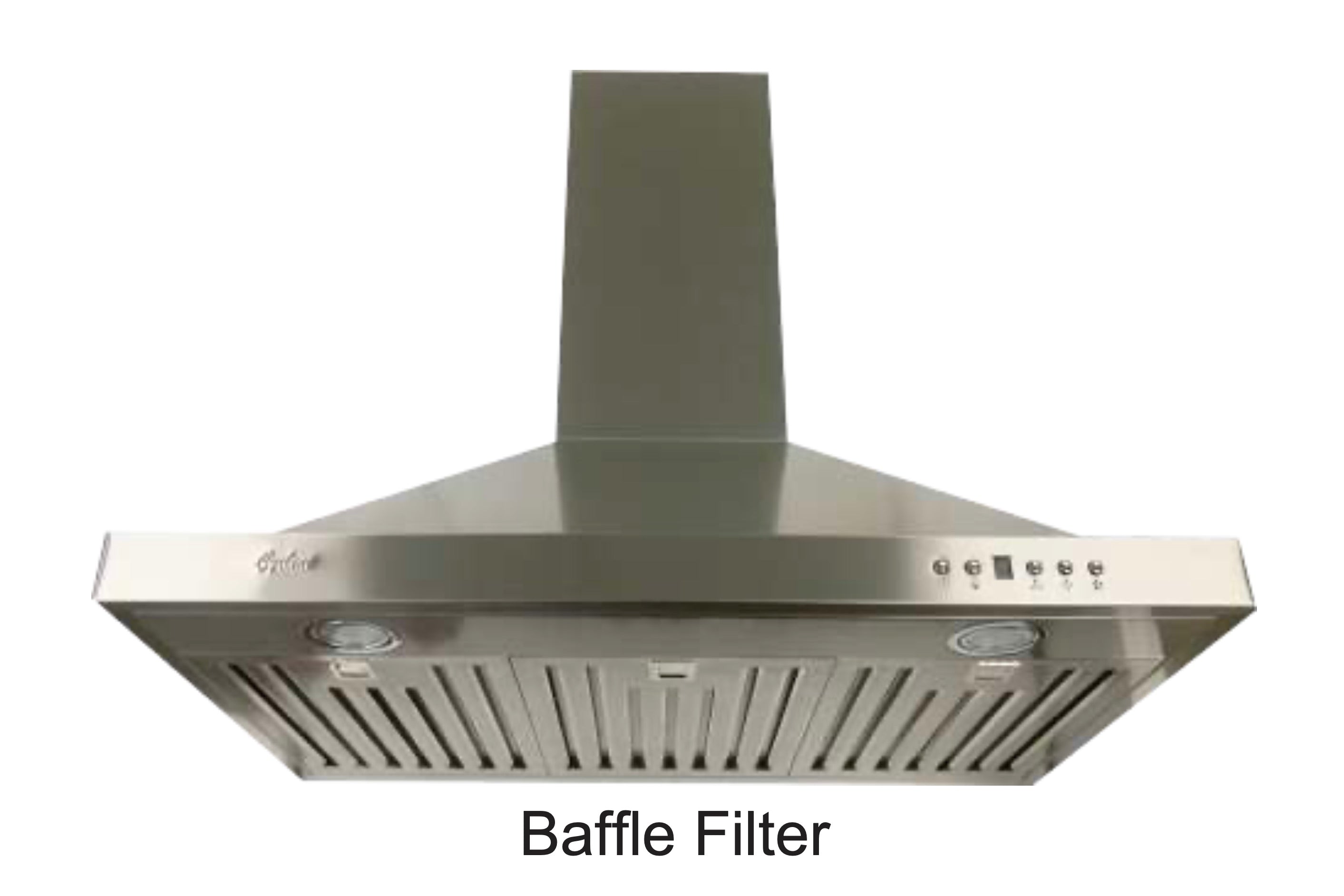 Cyclone - 29.5 Inch 55 CFM Wall Mount and Chimney Range Vent in Stainless - SCB51930 A1.CH10