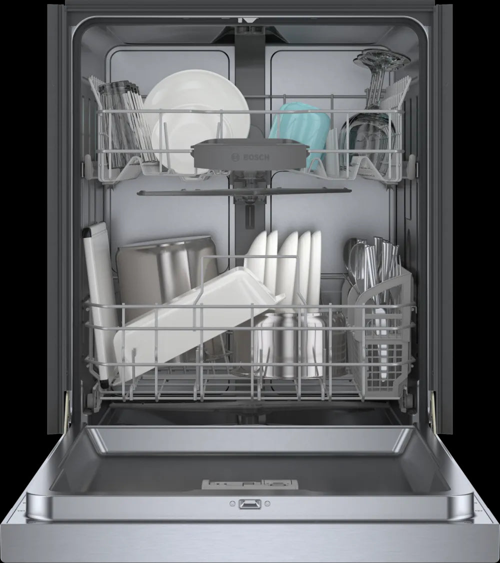 Bosch - 48 dBA Built In Dishwasher in Stainless - SHE41CM5N