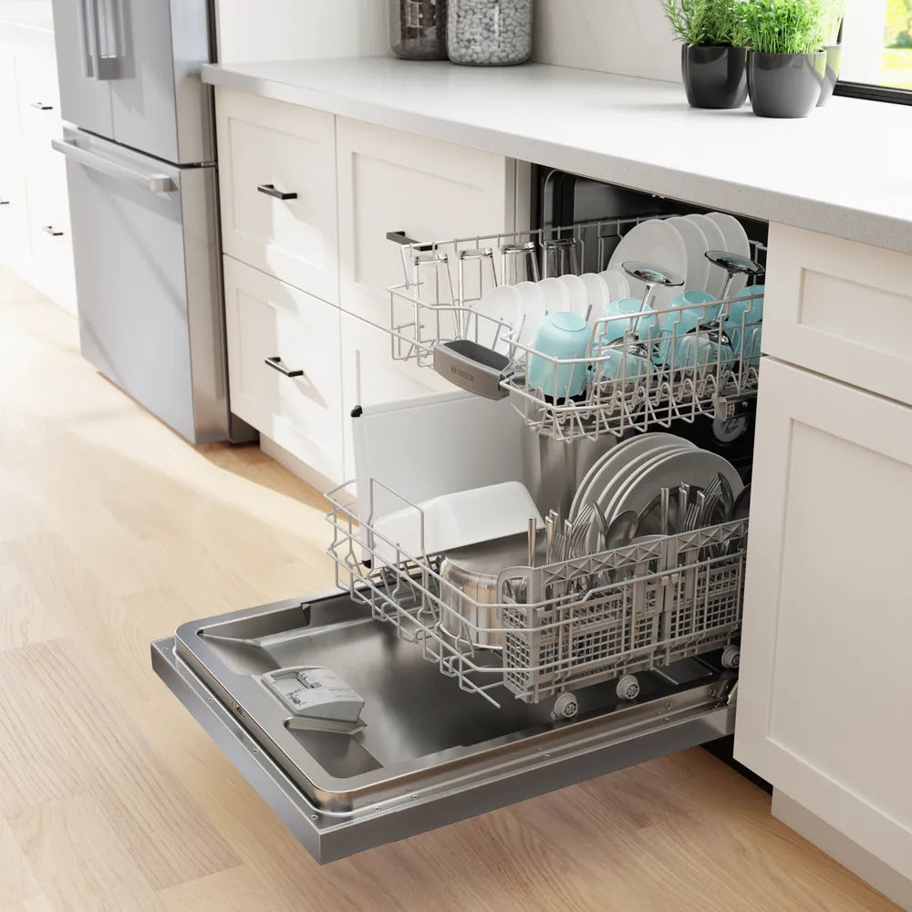 Bosch - 48 dBA Built In Dishwasher in Stainless - SHE41CM5N