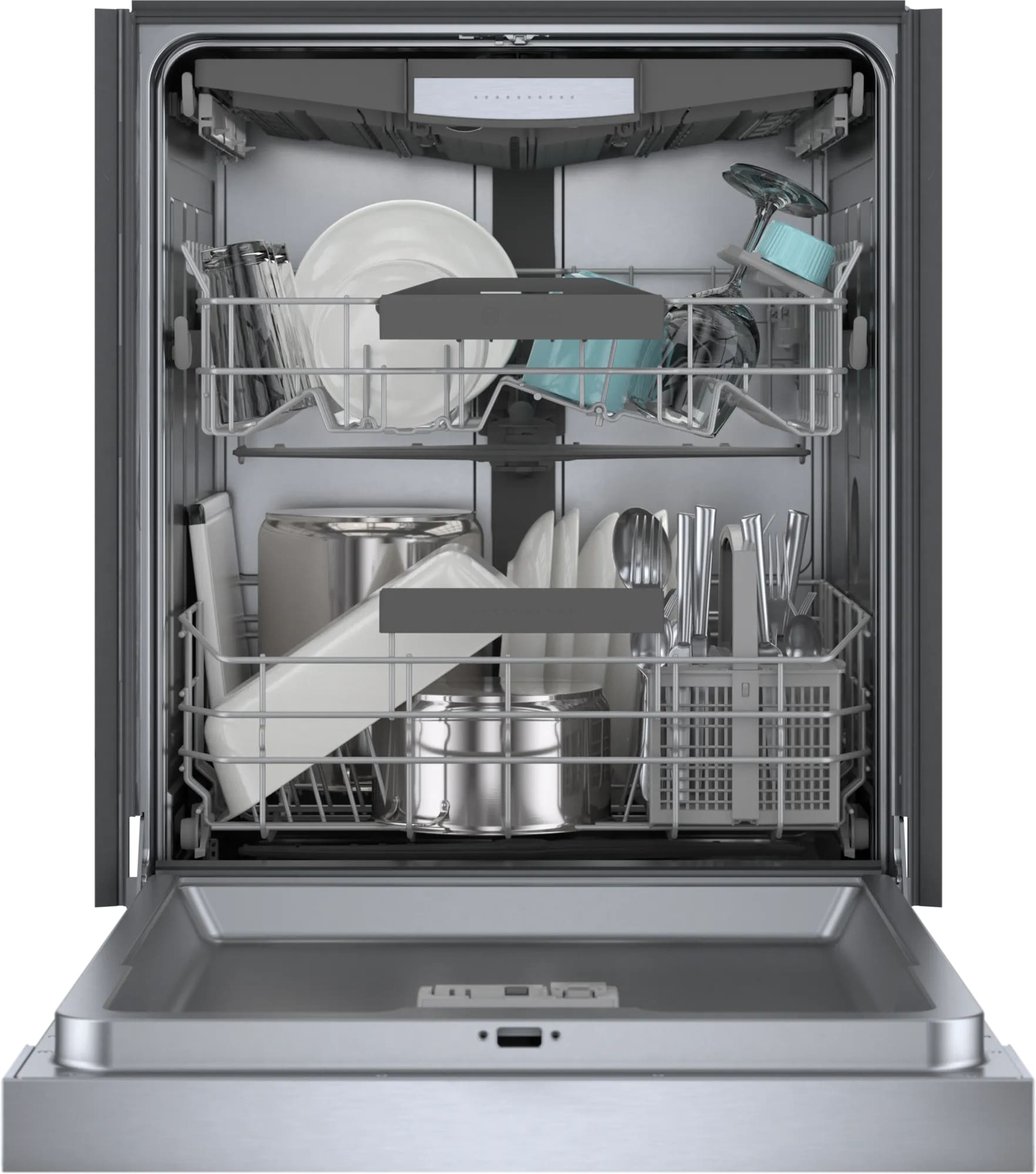 Bosch - 46 dBA Built In Dishwasher in Stainless - SHE53B75UC