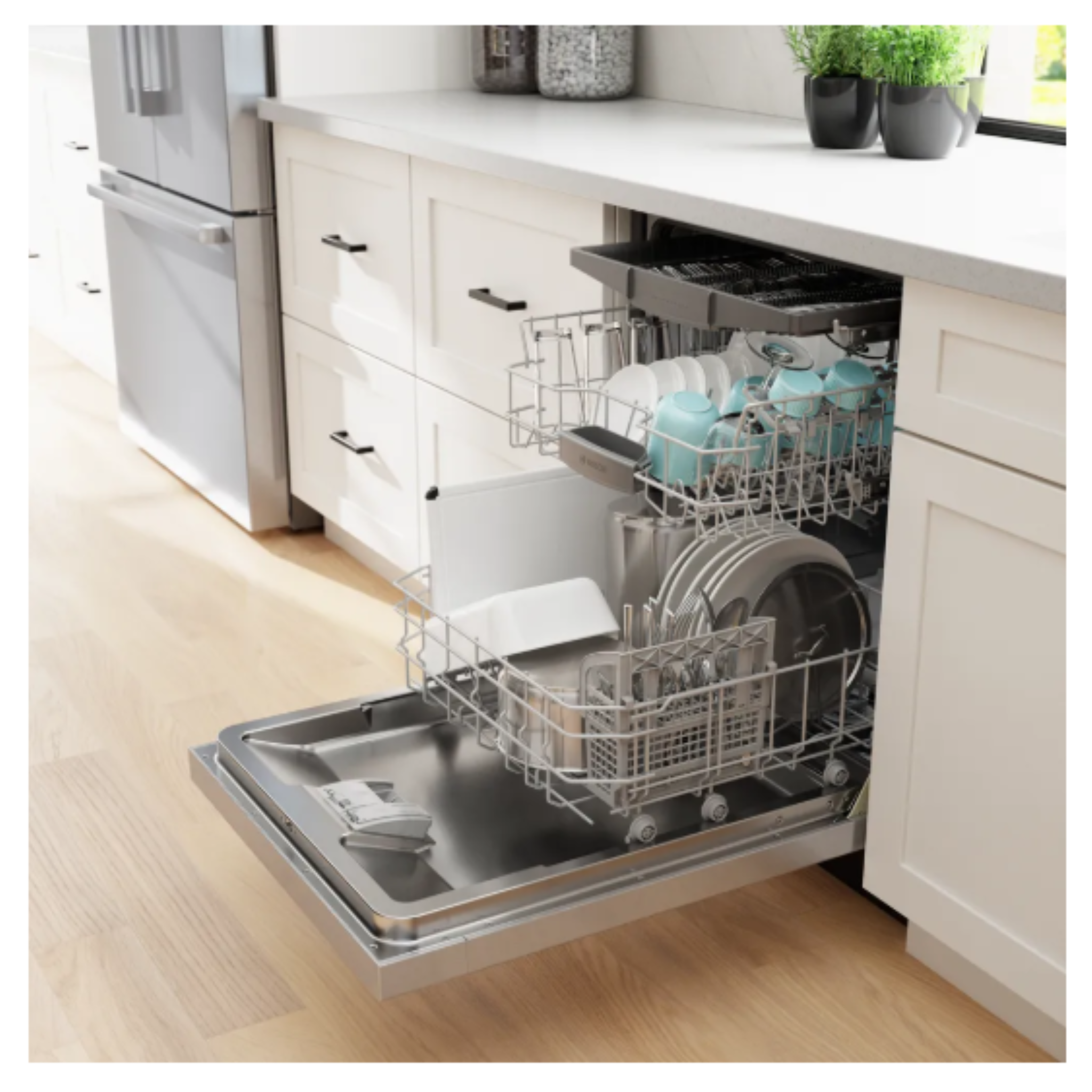 Bosch - 46 dBA Built In Dishwasher in Stainless - SHE5AE75N