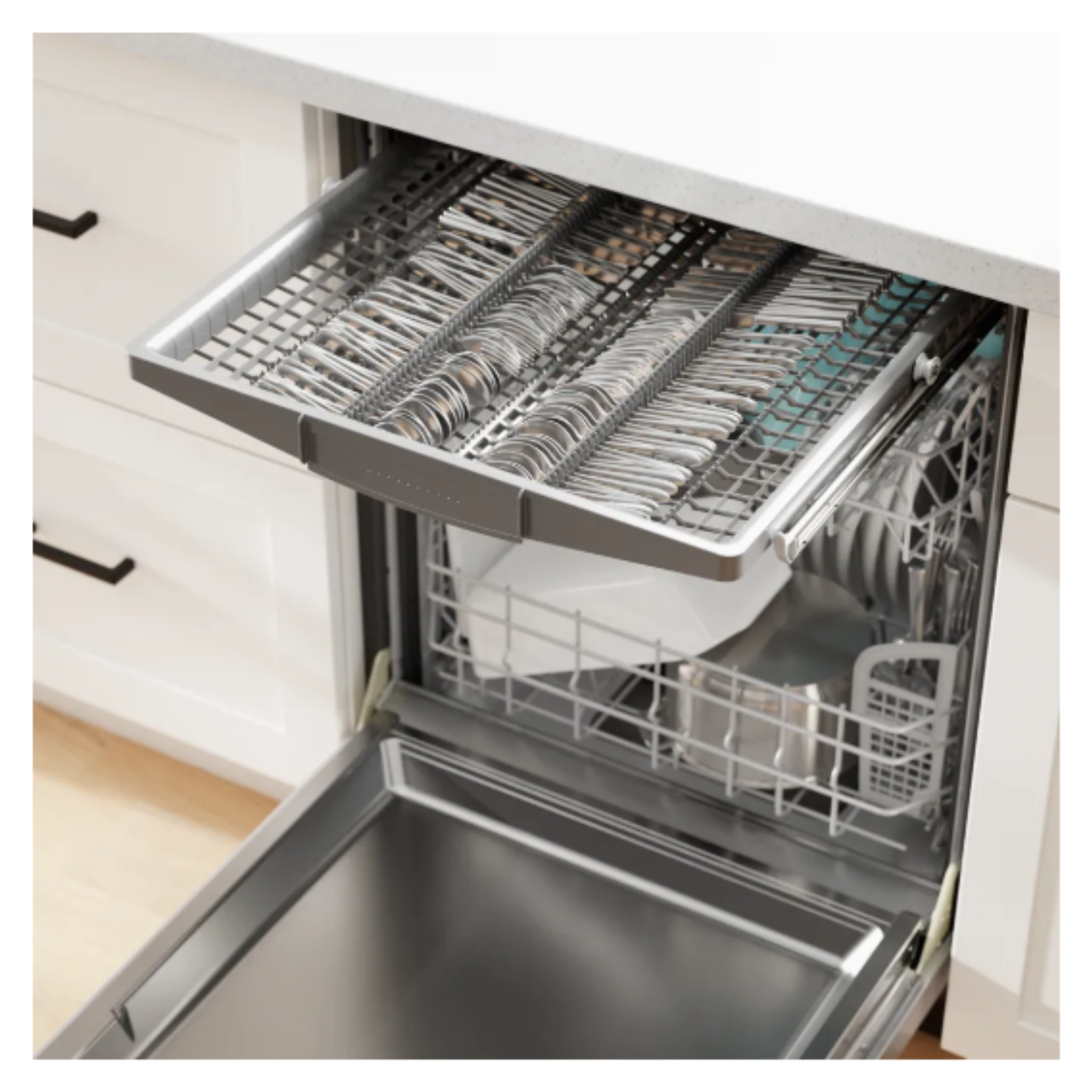 Bosch - 46 dBA Built In Dishwasher in Stainless - SHE5AE75N
