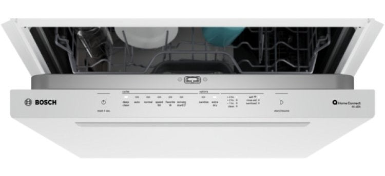 Bosch - 46 dBA Built In Dishwasher in White - SHP53EM2N