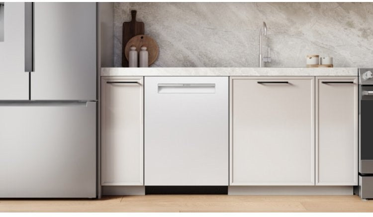 Bosch - 46 dBA Built In Dishwasher in White - SHP53EM2N