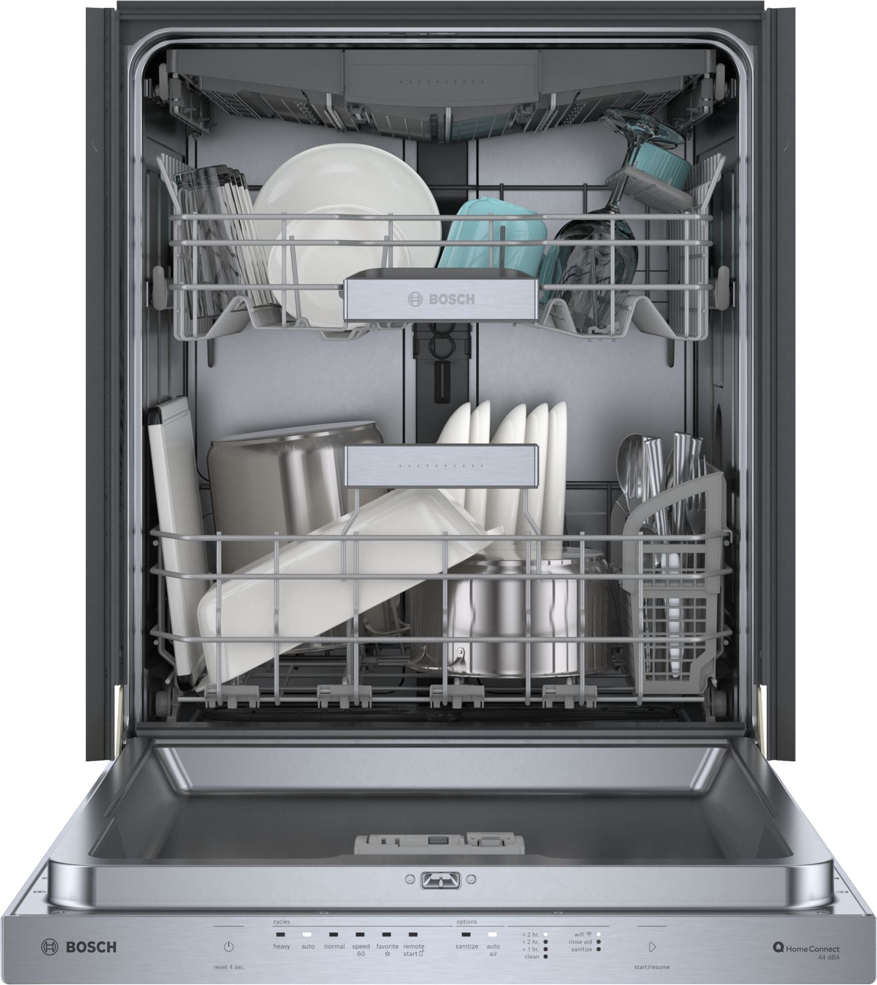 Bosch - 44 dBA Built In Dishwasher in Stainless - SHP65CP5N