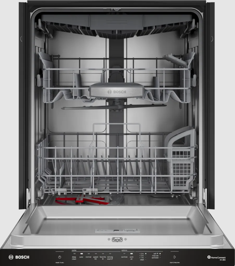 Bosch - 44 dBA Built In Dishwasher in Stainless - SHP65DM5N