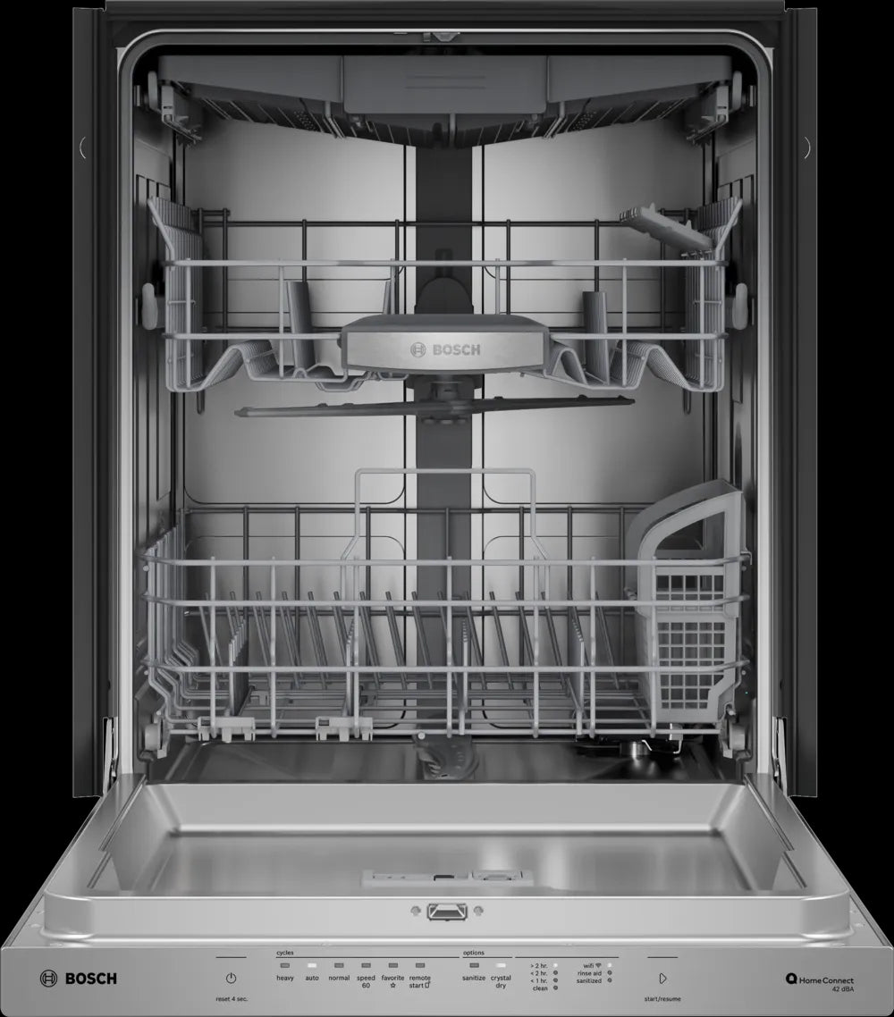 Bosch - 42 dBA Built In Dishwasher in Stainless - SHP78DM5N