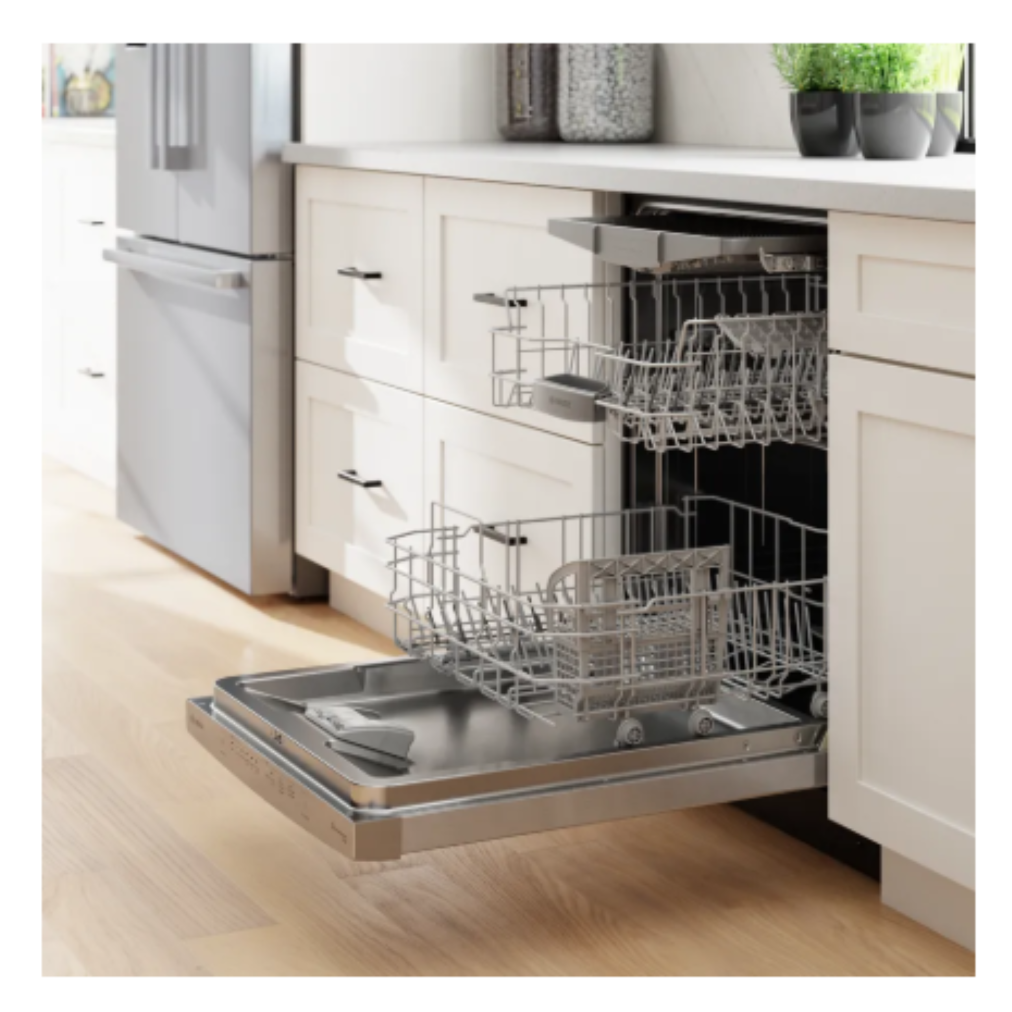 Bosch - 46 dBA Built In Dishwasher in Stainless - SHS53CM5N