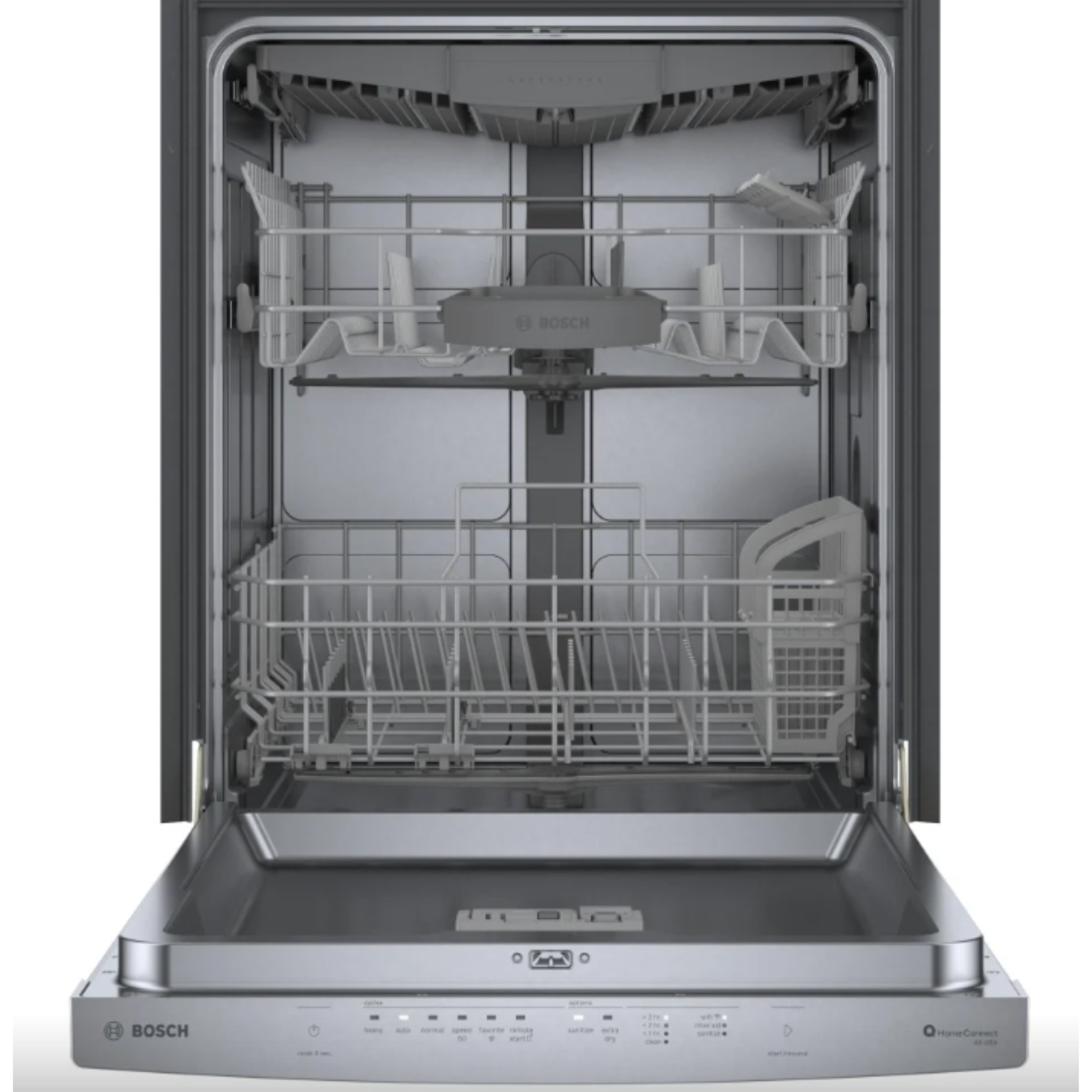 Bosch - 46 dBA Built In Dishwasher in Stainless - SHS53CM5N