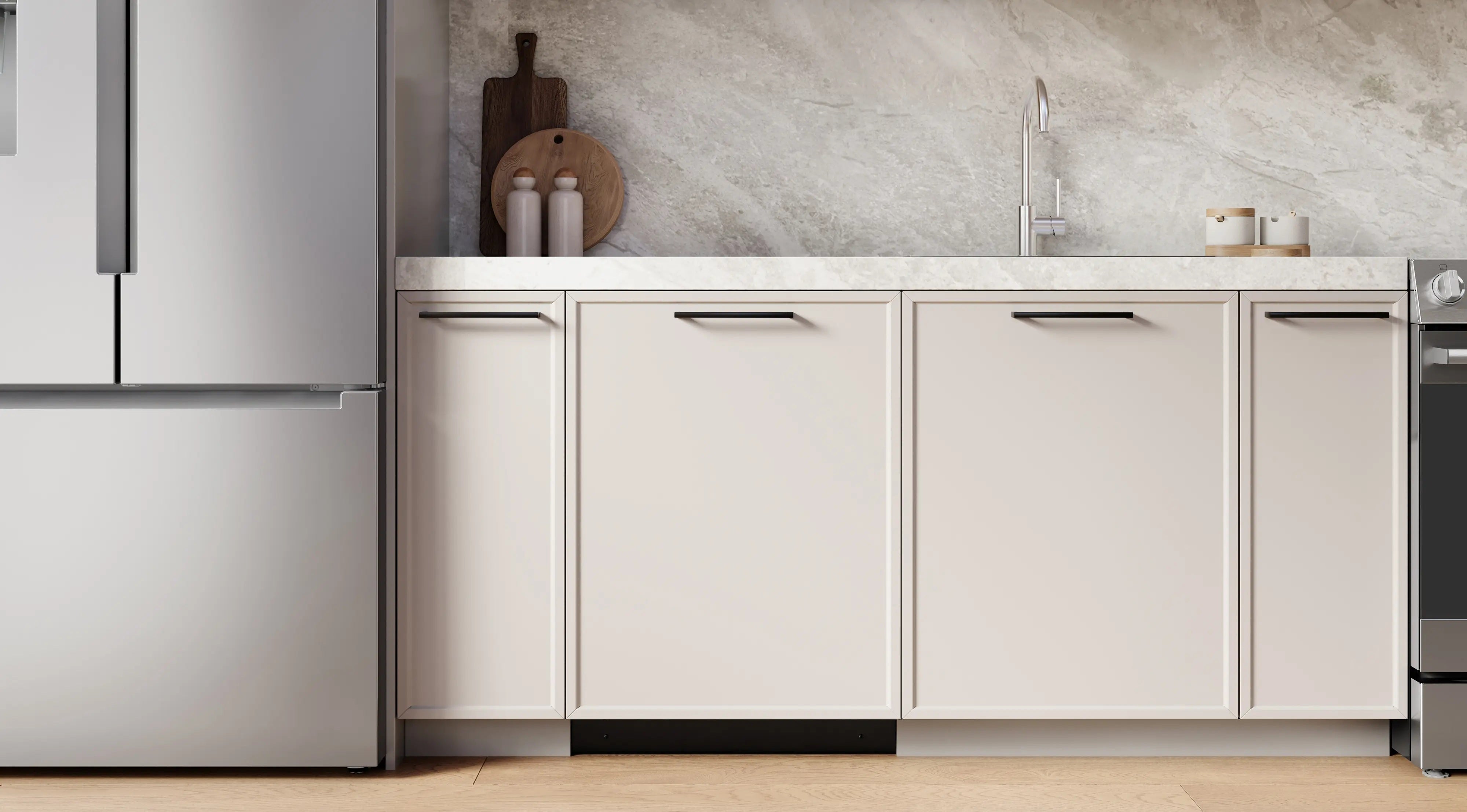 Bosch - 46 dBA Built In Dishwasher in Panel Ready - SHV53EM3N