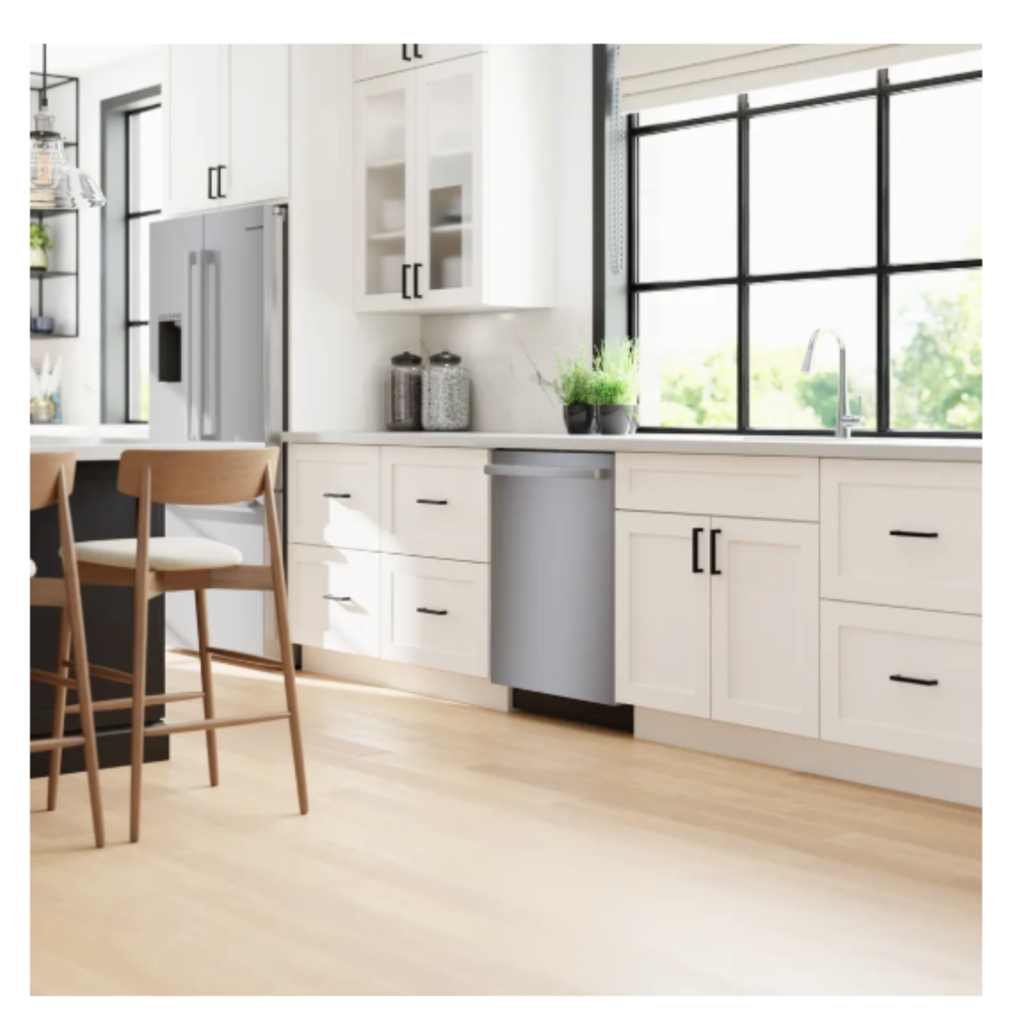 Bosch - 48 dBA Built In Dishwasher in Stainless - SHX4AEF5N