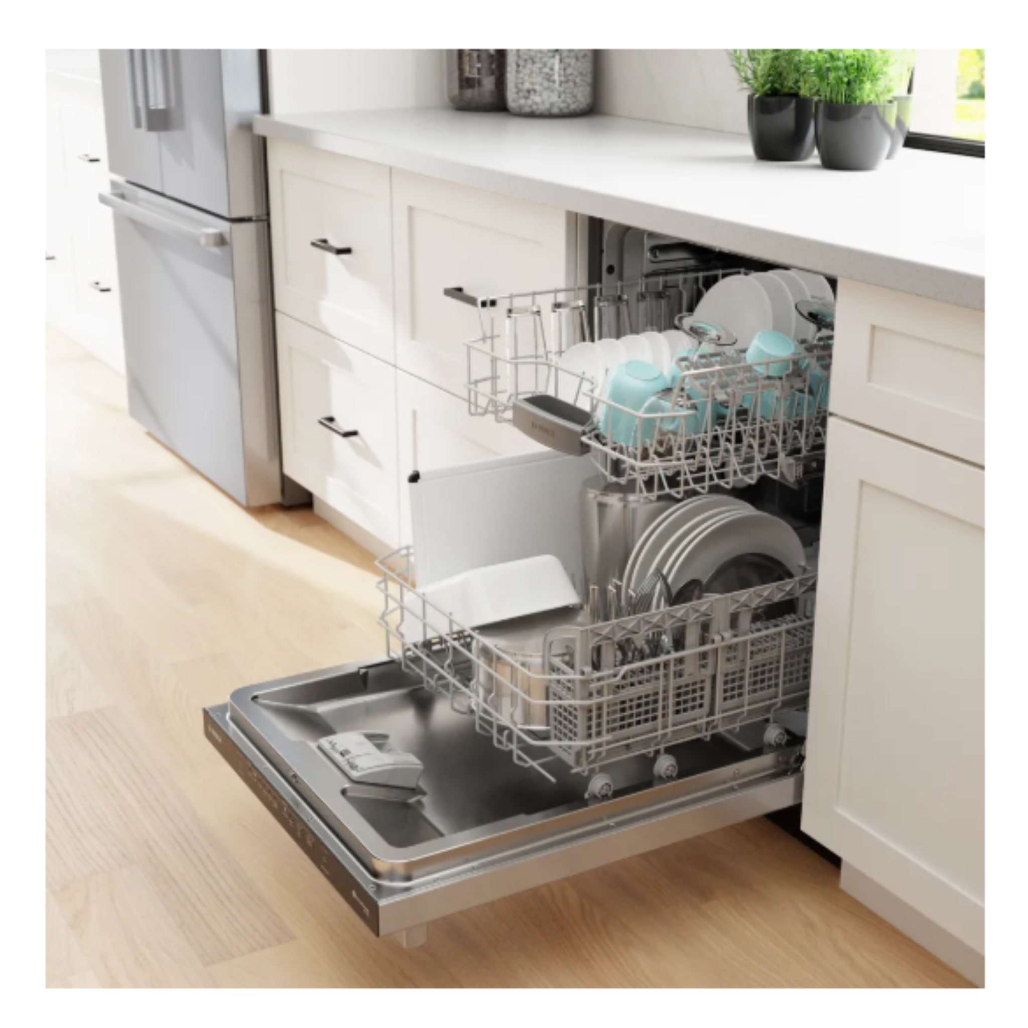Bosch - 48 dBA Built In Dishwasher in Stainless - SHX4AEF5N