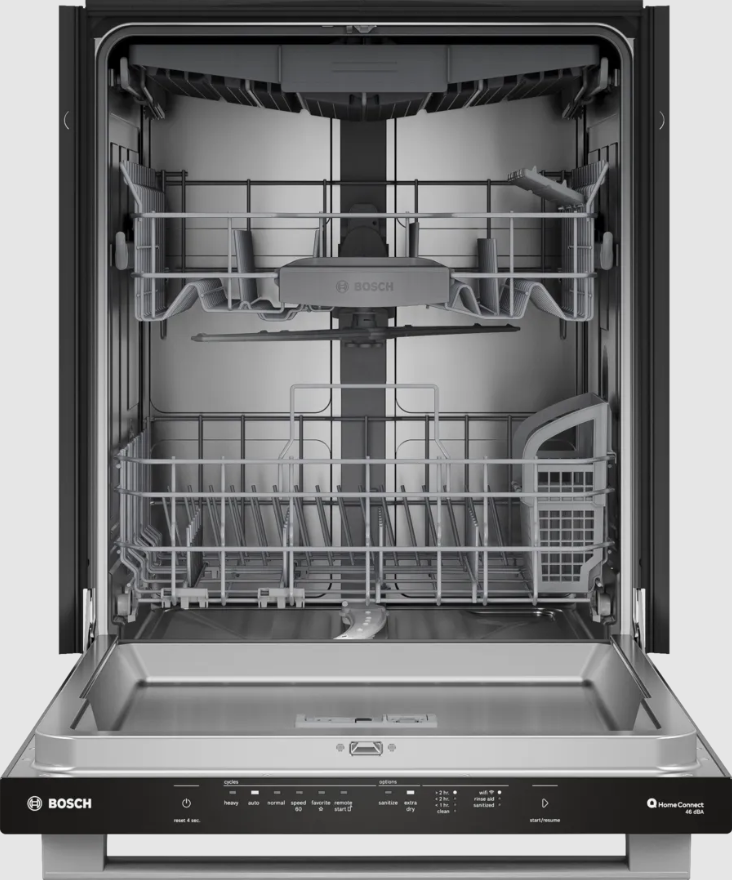 Bosch - 46 dBA Built In Dishwasher in Stainless - SHX53DM5N