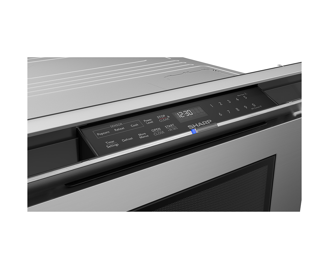 Sharp - 1.2 cu. Ft Built In Microwave in Stainless - SMD2479KSC