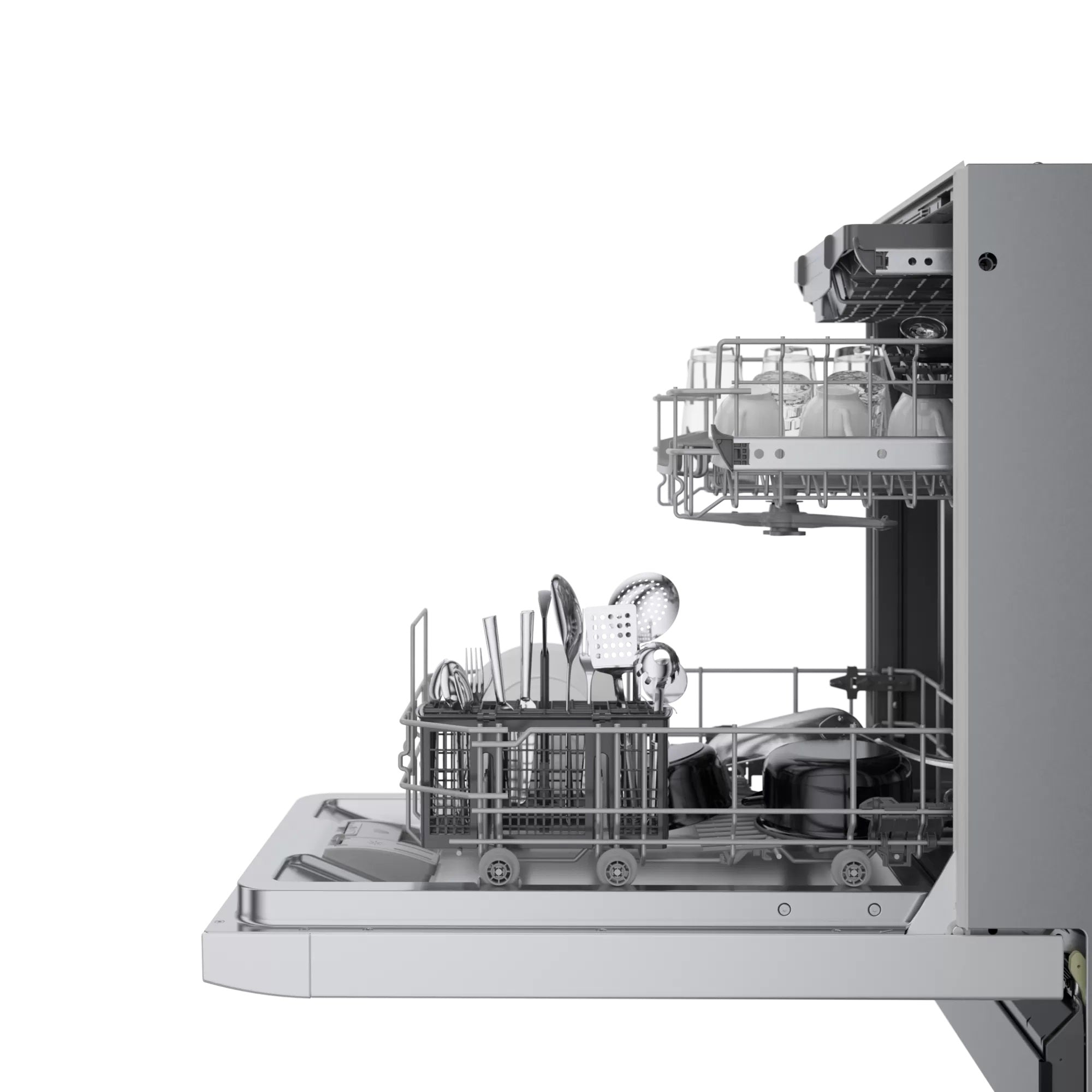 Bosch - 46 dBA Built In Dishwasher in White - SPE53C52UC