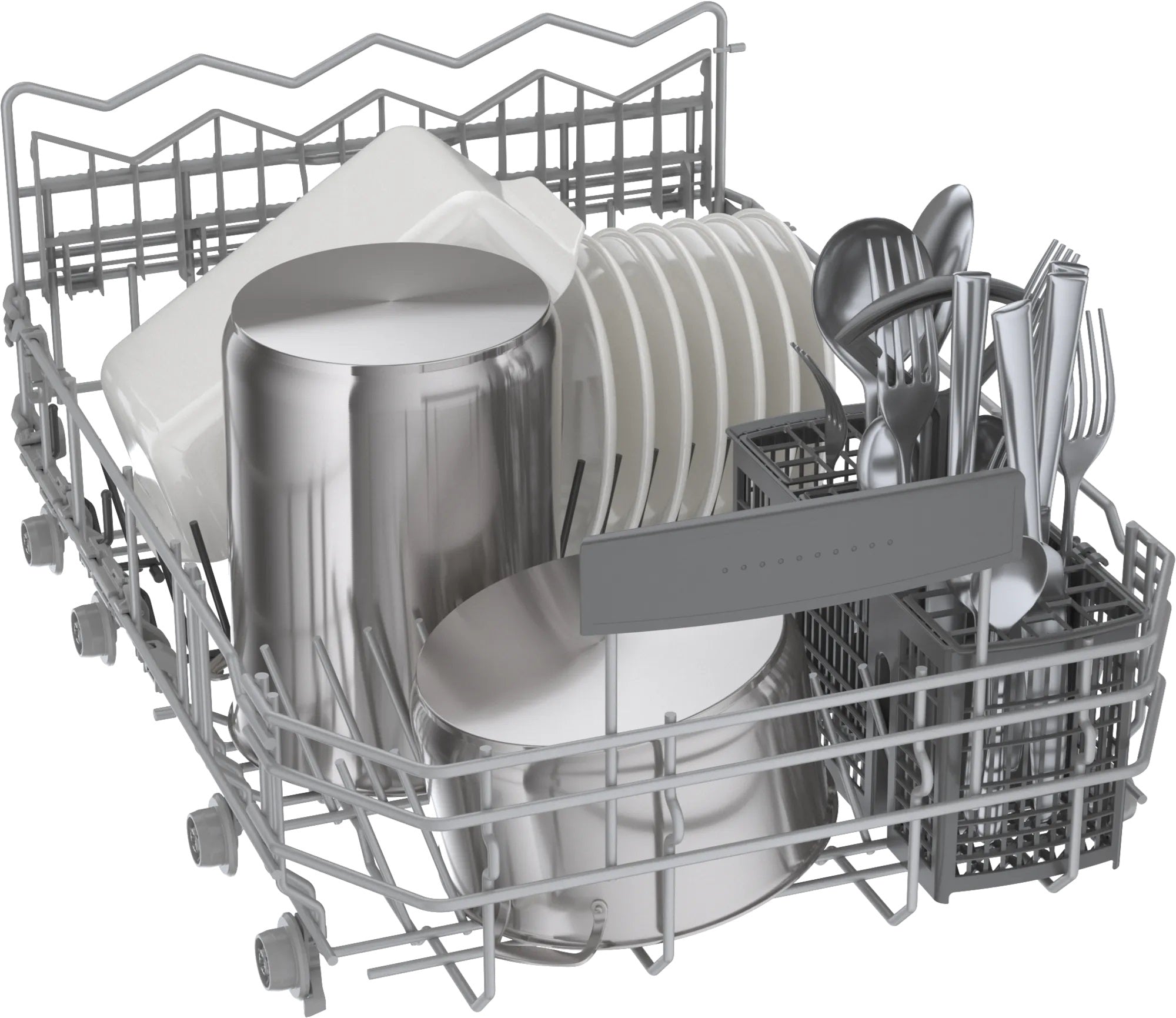 Bosch - 44 dBA Built In Dishwasher in Stainless - SPE68C75UC