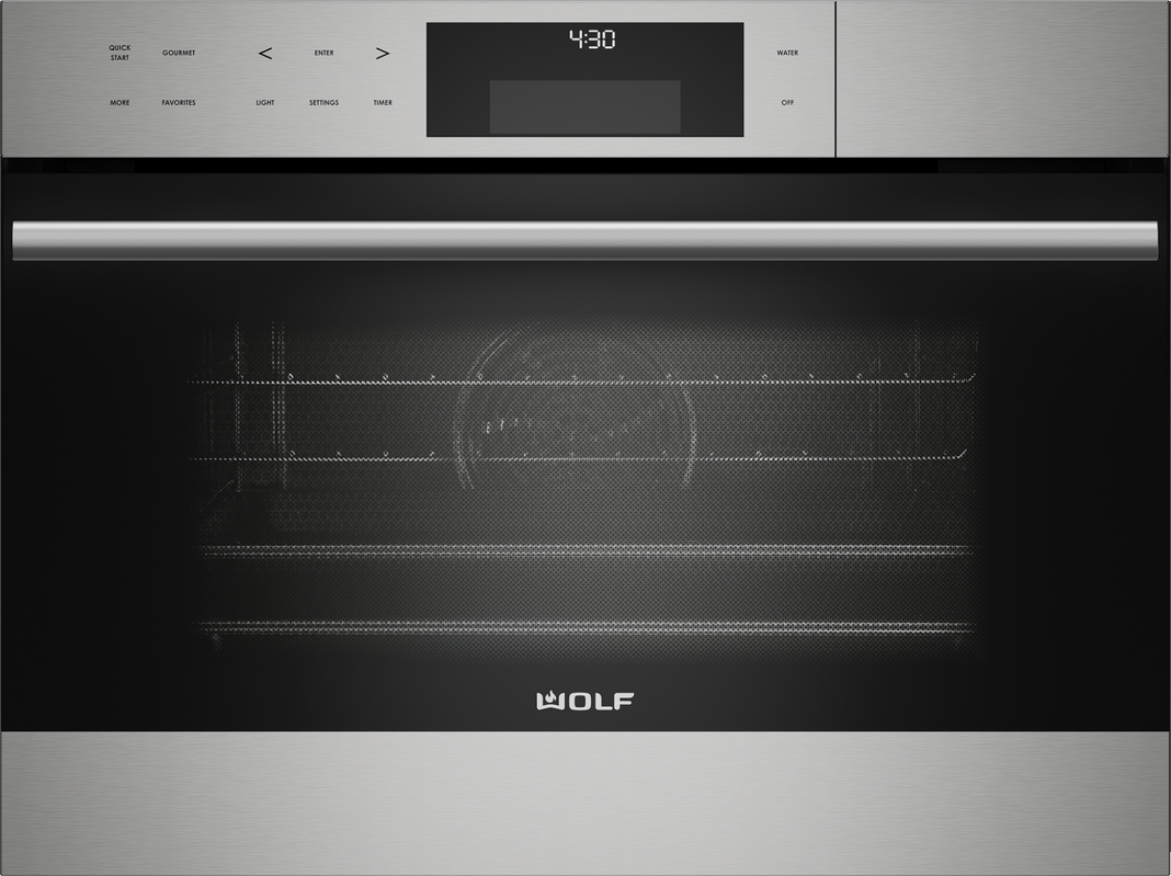 Wolf - 1.6 cu. ft Speed Wall Oven in Stainless - SPO24TE/S/TH