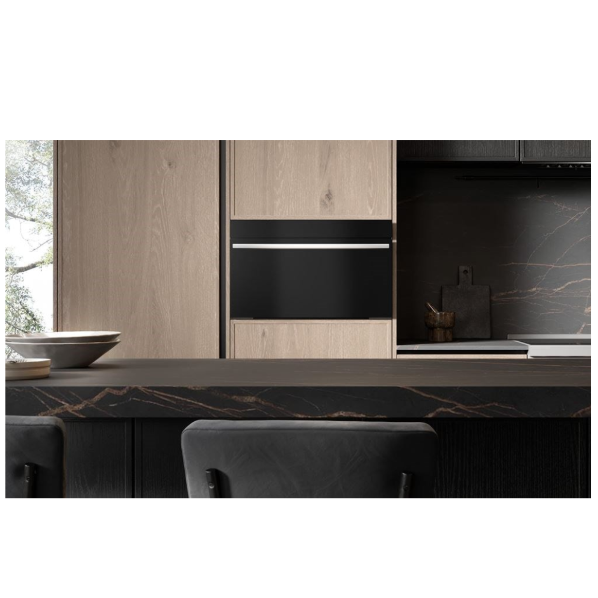 Wolf - 1.6 cu. ft Speed Wall Oven in Black - SPO3050CM/B/T