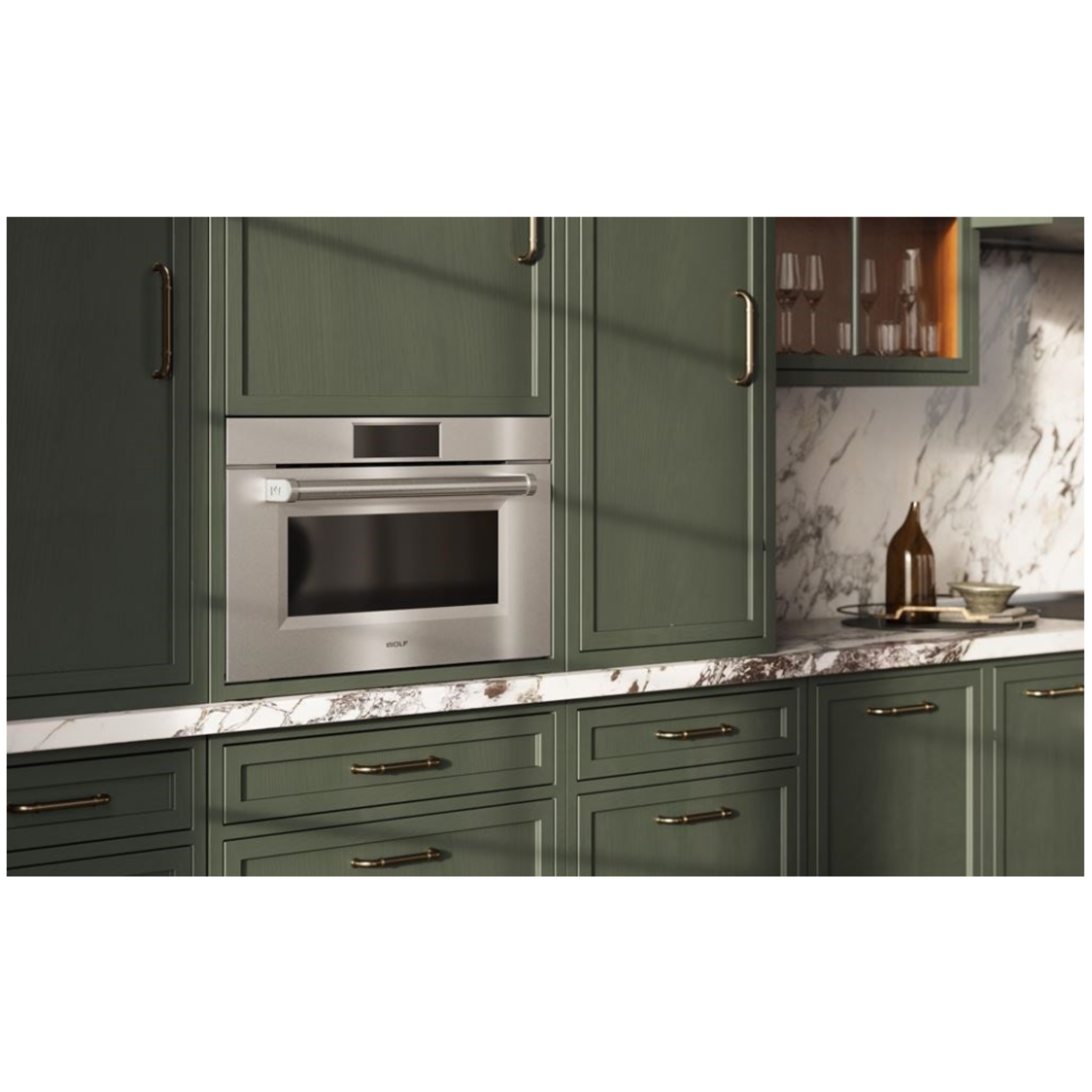 Wolf - 1.6 cu. ft Speed Wall Oven in Stainless - SPO3050PM/S/P