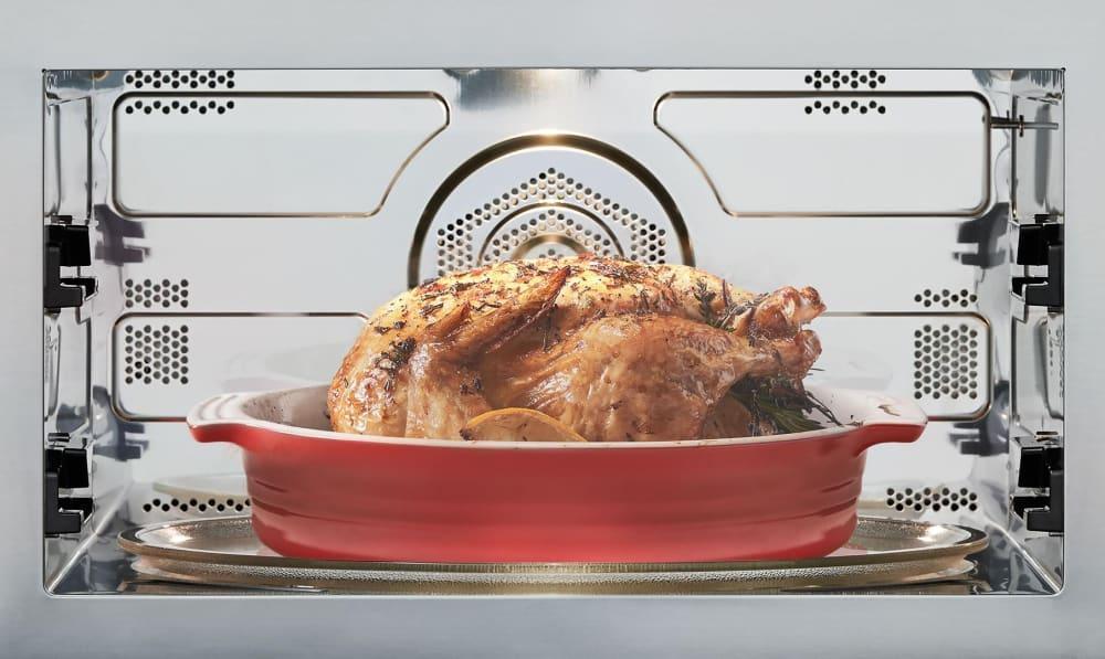 Wolf - 1.6 cu. ft Speed Wall Oven in Black - SPO30CM/B/TH