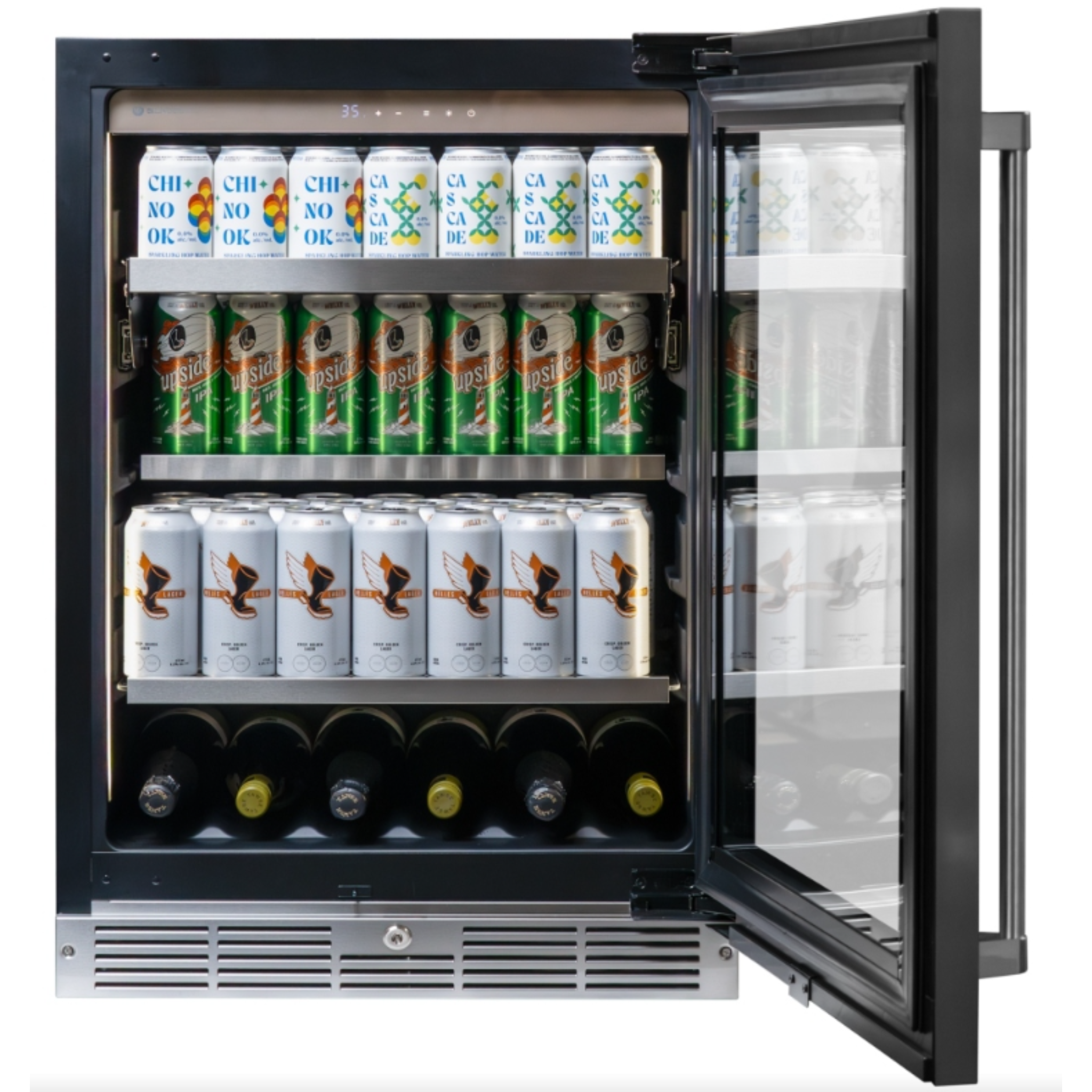 Silhouette - 23.8 Inch 5.2 cu. ft Built In / Integrated Beverage Centre Refrigerator in Stainless - SPRBC052D3SS