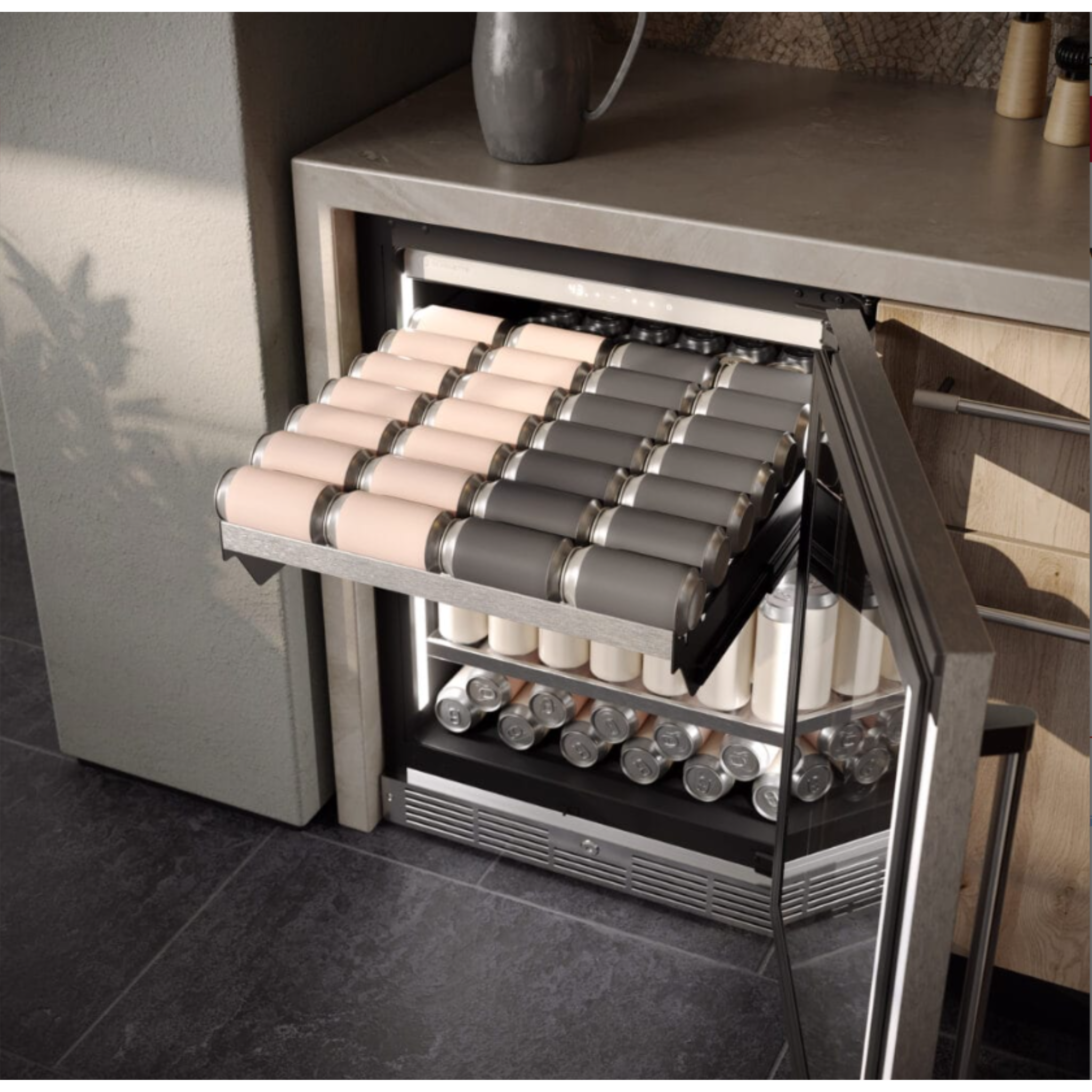 Silhouette - 23.8 Inch 5.2 cu. ft Built In / Integrated Beverage Centre Refrigerator in Panel Ready - SPRBC052D3SS-P