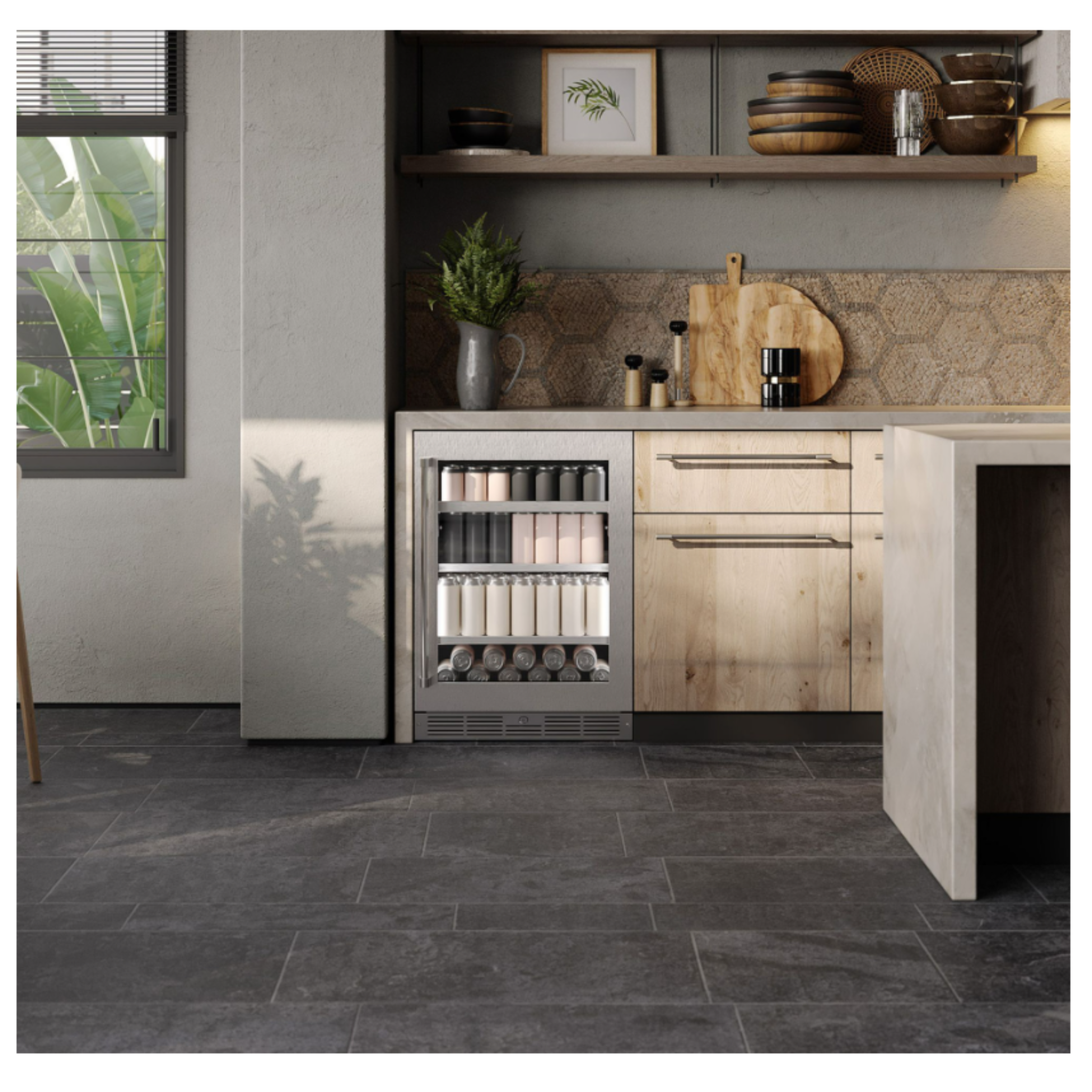 Silhouette - 23.8 Inch 5.2 cu. ft Built In / Integrated Beverage Centre Refrigerator in Panel Ready - SPRBC052D3SS-P