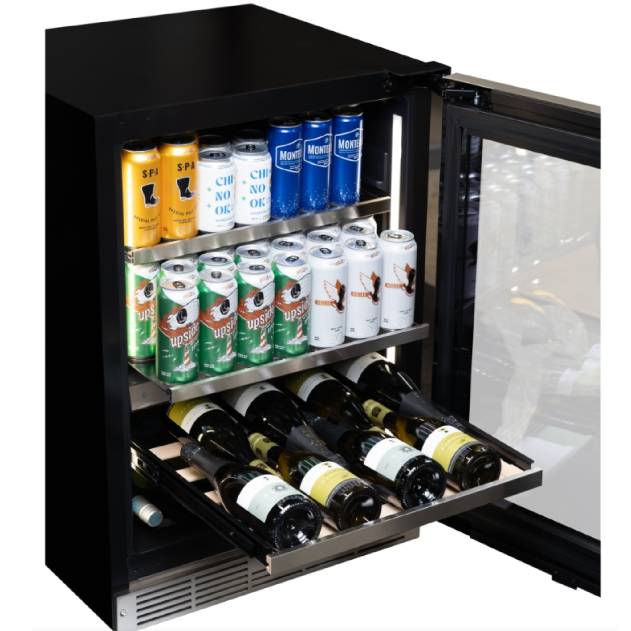 Silhouette - 23.8 Inch 4.8 cu. ft Built In / Wine and Beverage Centre Refrigerator in Stainless - SPRWBC052D3SS