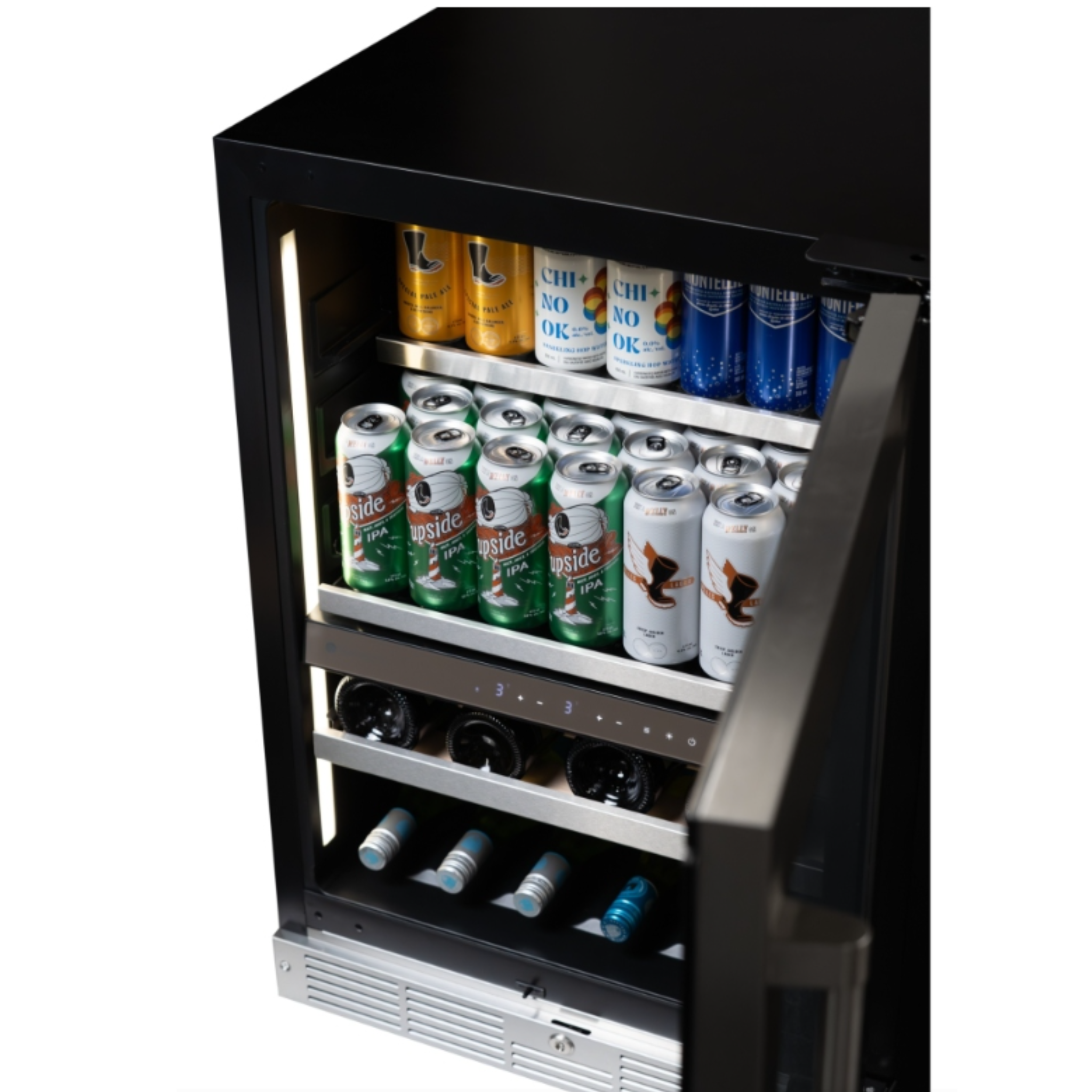 Silhouette - 23.8 Inch 4.8 cu. ft Built In / Wine and Beverage Centre Refrigerator in Stainless - SPRWBC052D3SS