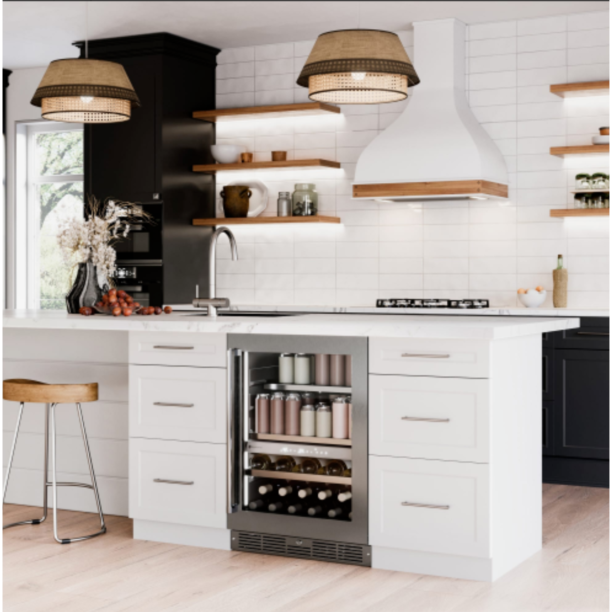 Silhouette - 23.8 Inch 4.8 cu. ft Built In / Wine and Beverage Centre Refrigerator in Stainless - SPRWBC052D3SS