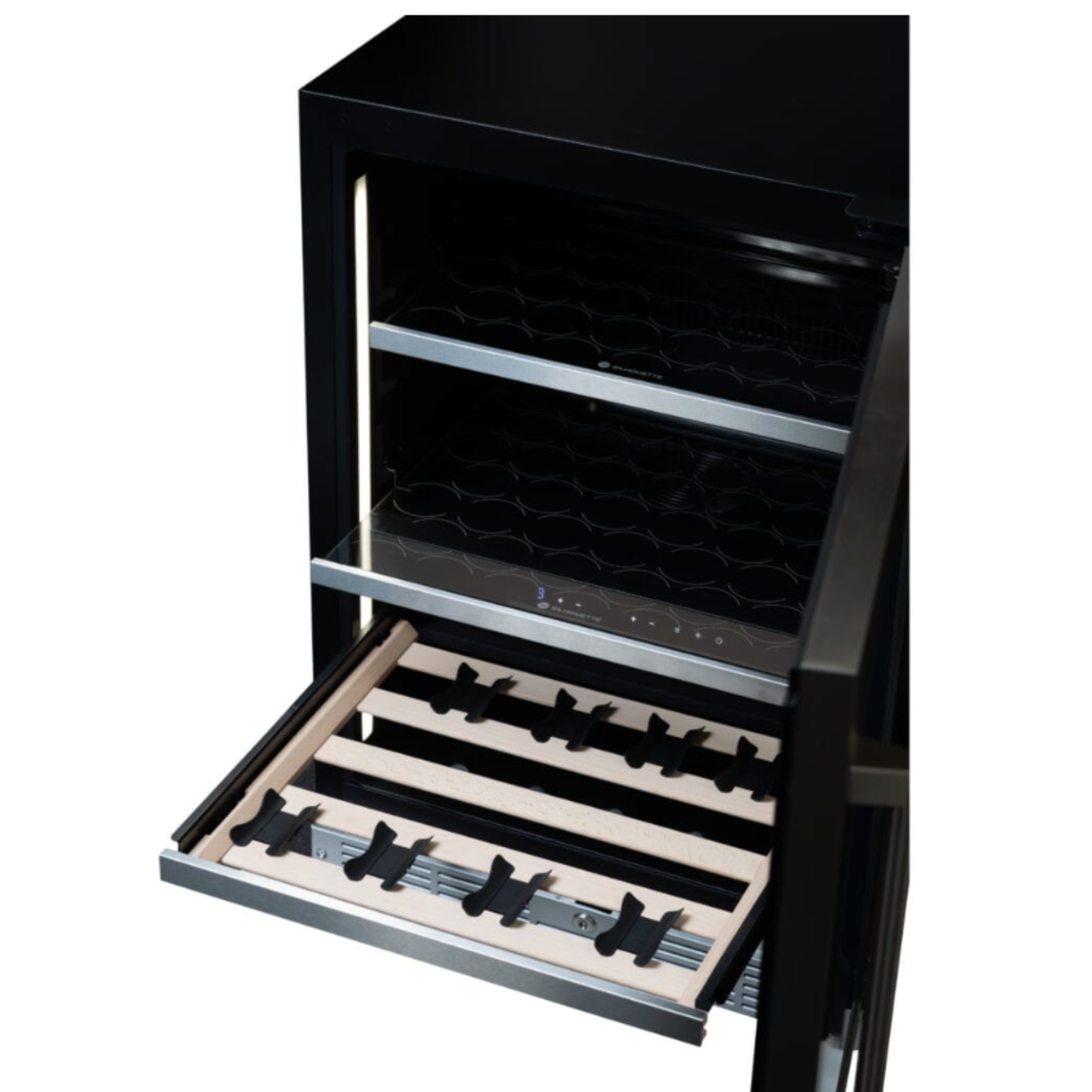 Silhouette - 23.8 Inch 4.8 cu. ft Built In / Wine and Beverage Centre Refrigerator in Panel Ready - SPRWBC052D3SS-P