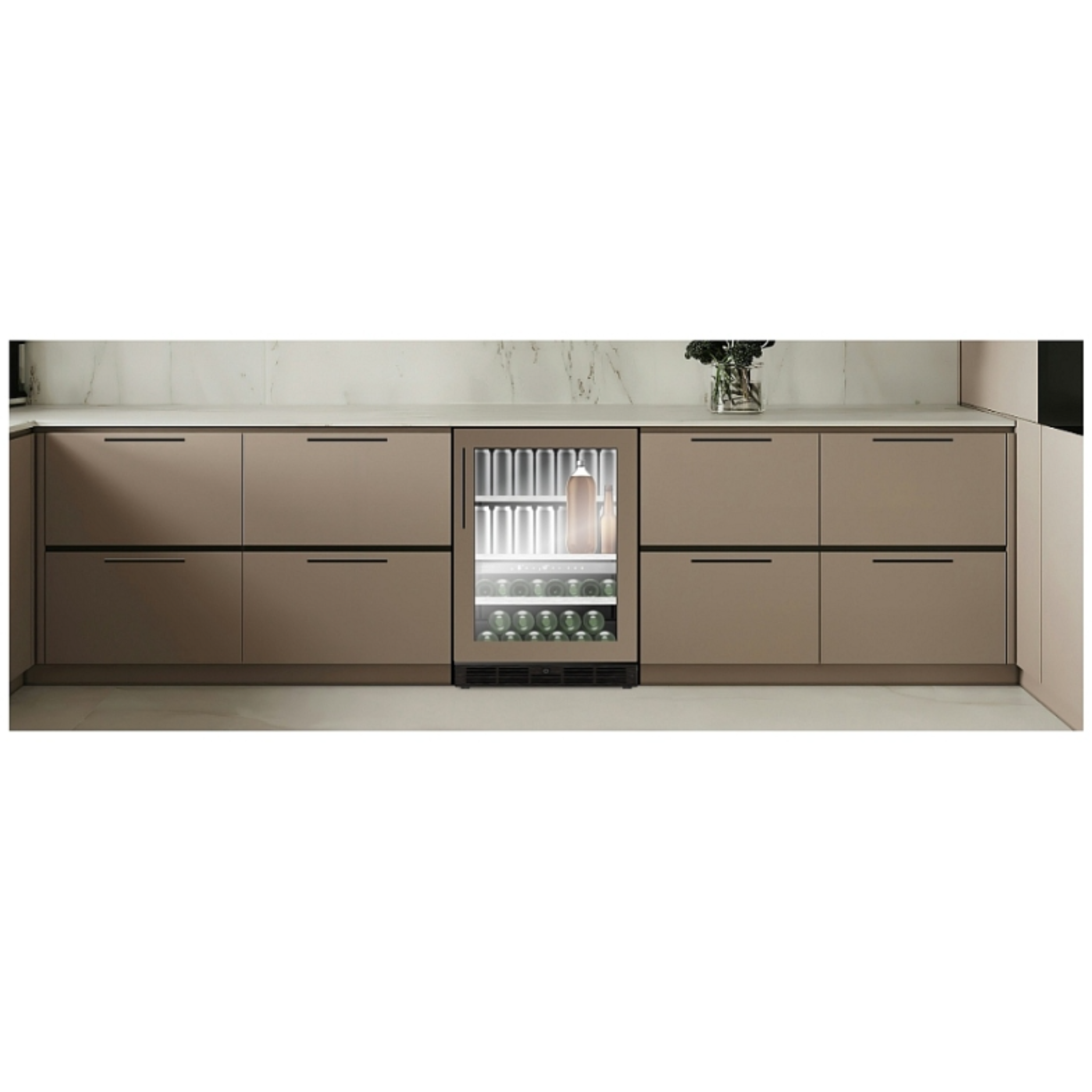 Silhouette - 23.8 Inch 4.8 cu. ft Built In / Wine and Beverage Centre Refrigerator in Panel Ready - SPRWBC052D3SS-P