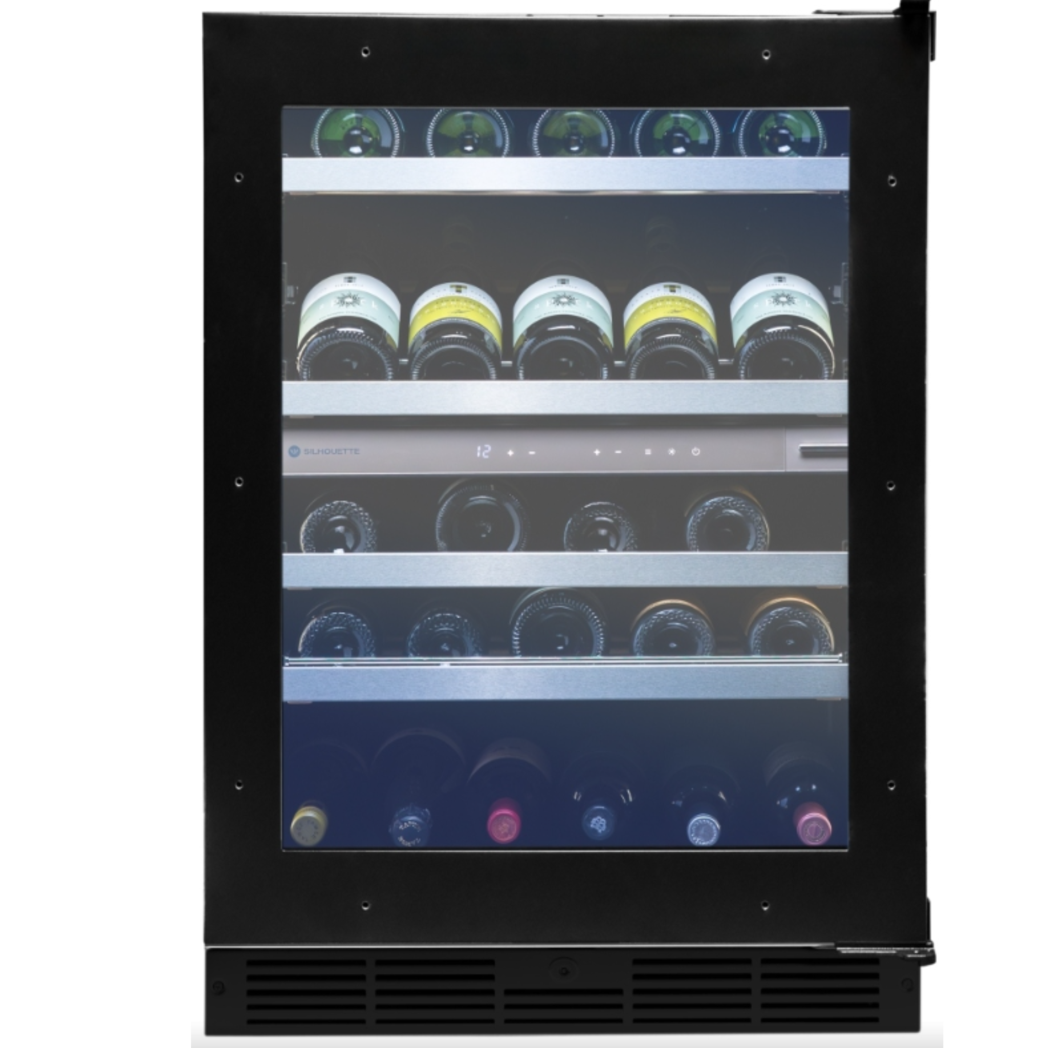 Silhouette - 23.8 Inch 4.84 cu. ft Built In / Integrated Wine Fridge Refrigerator in Panel Ready - SPRWC052D3SS-P