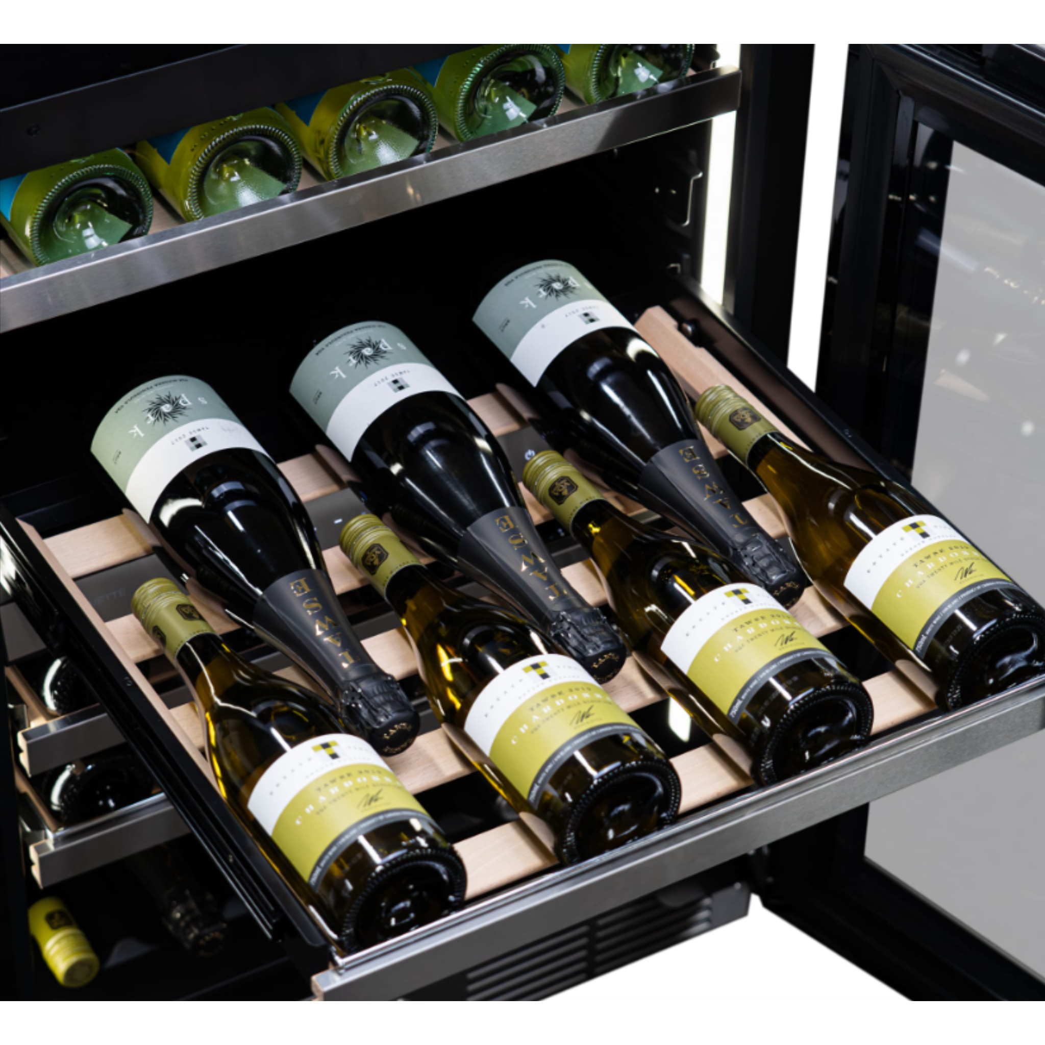 Silhouette - 23.8 Inch 4.84 cu. ft Built In / Integrated Wine Fridge Refrigerator in Panel Ready - SPRWC052D3SS-P