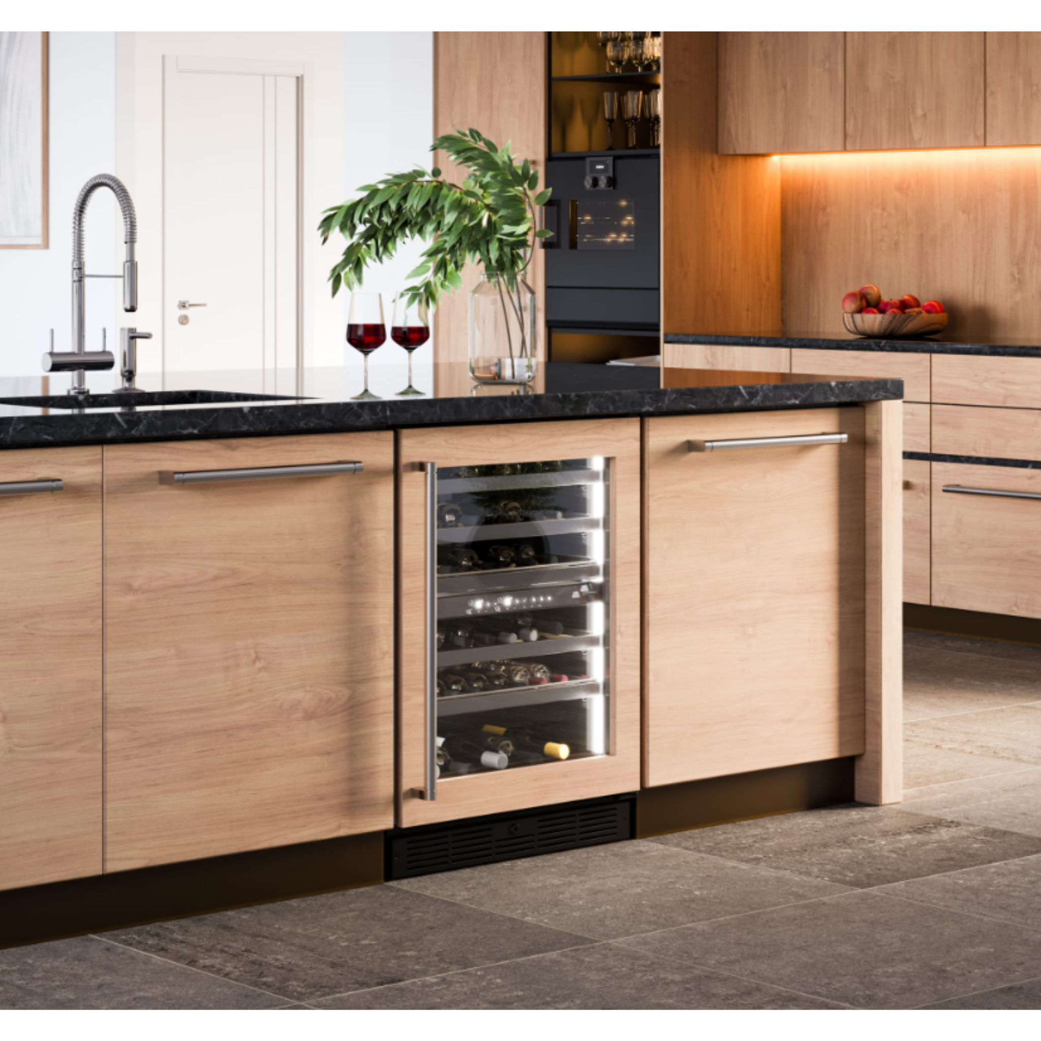 Silhouette - 23.8 Inch 4.84 cu. ft Built In / Integrated Wine Fridge Refrigerator in Panel Ready - SPRWC052D3SS-P