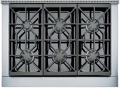 Wolf - 35.875 inch wide Gas Cooktop in Stainless - SRT366